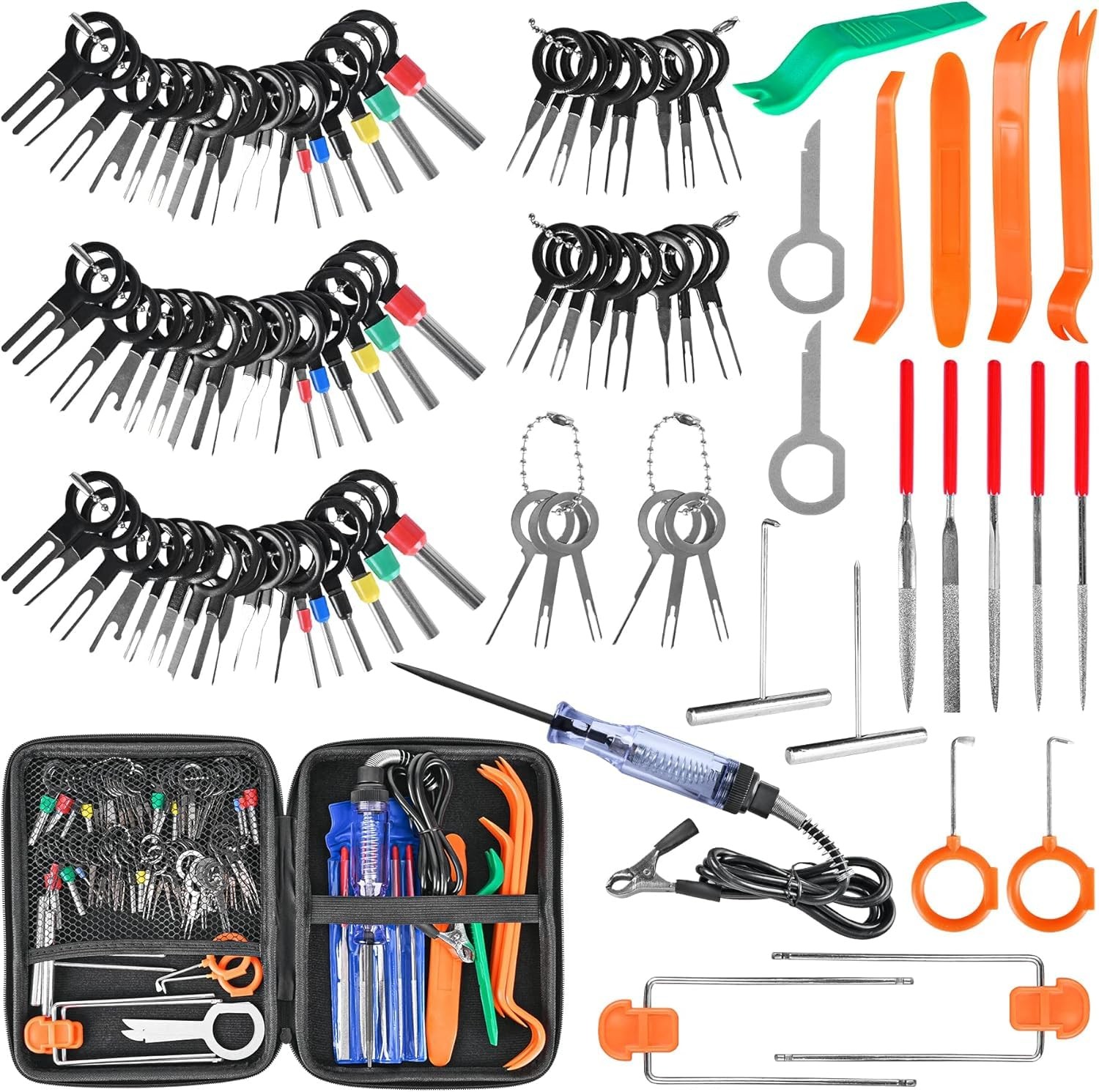 Terminal Removal Tool Kit 96 PCS Depinning Electrical Connector Pin Removal Tool