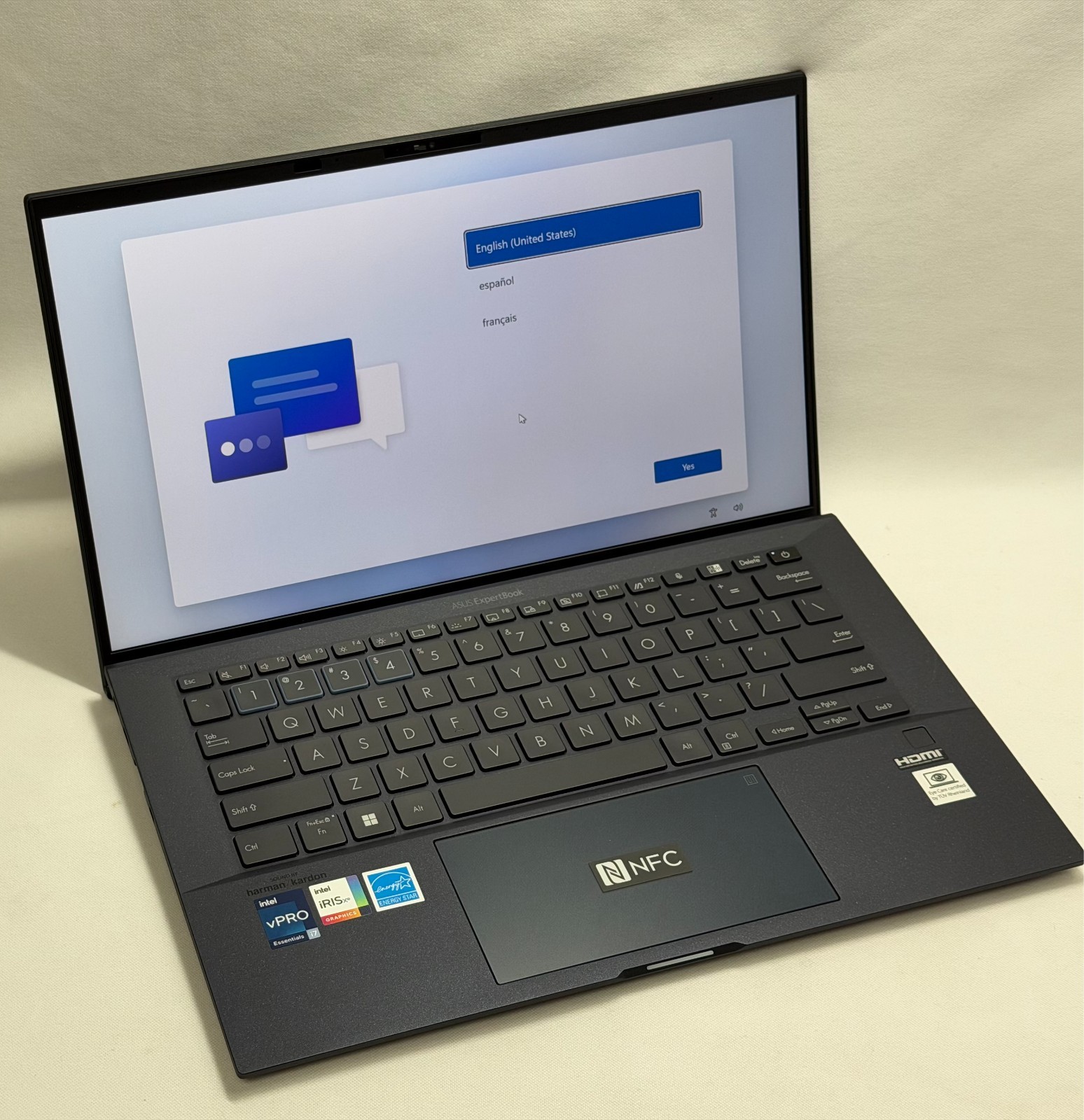ASUS ExpertBook B9 B9450CBA 14" FHD i7-1255U with vPro NFC reader Windows 11 Pro