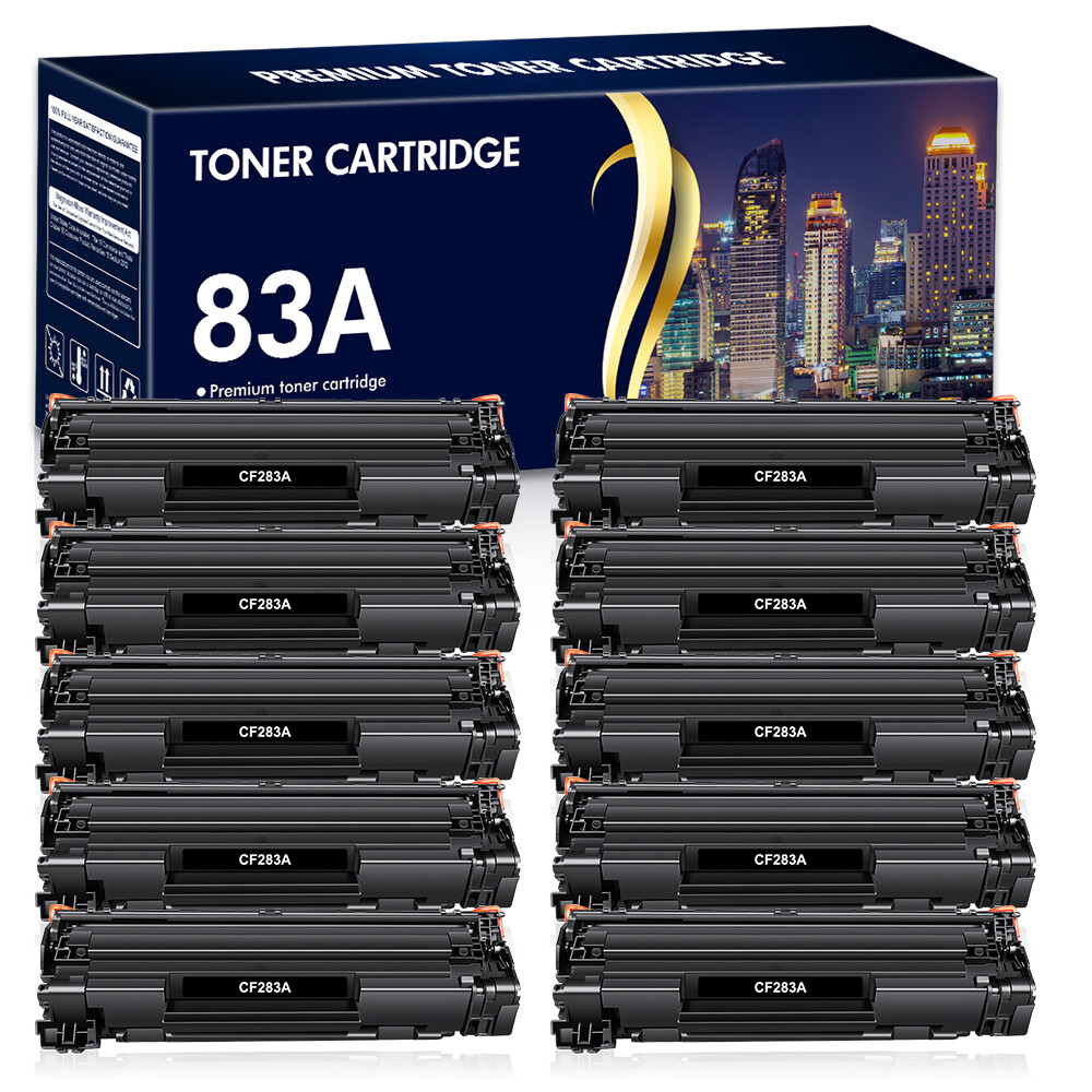 10x CF283A 83A Toner Compatible For HP LaserJet Pro M128fn M128fp M128fw Printer