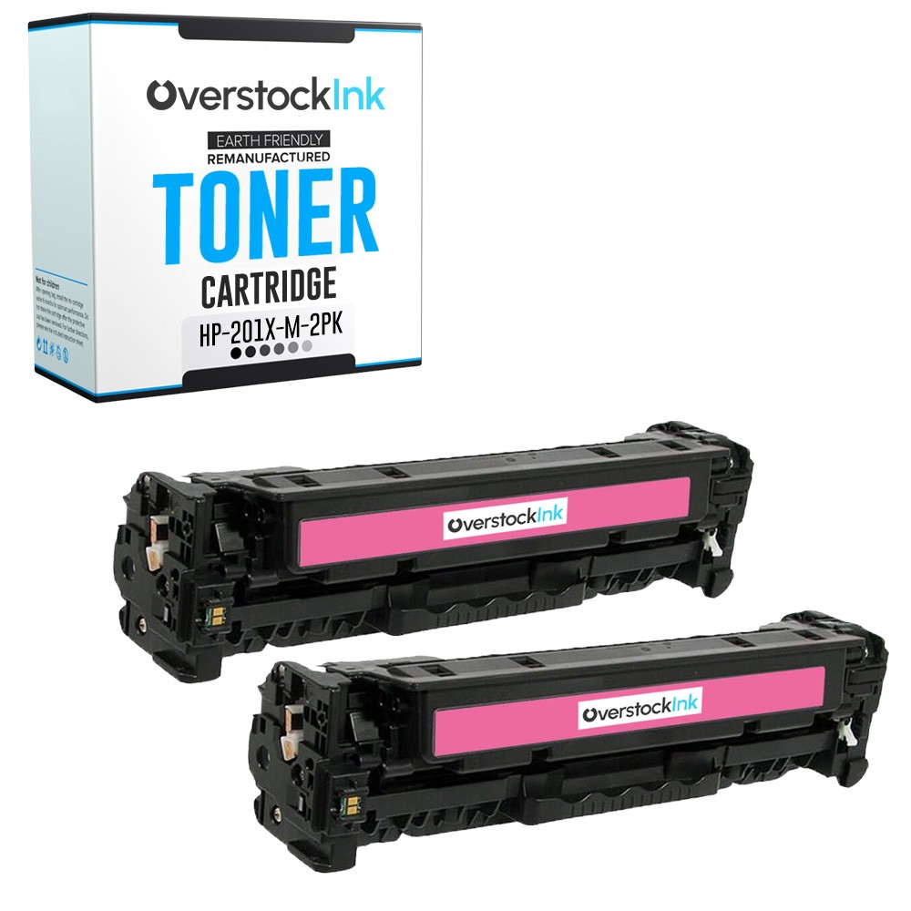 OSI 2-Pack Replacement 201X Toner Cartridge for HP Color LaserJet Pro MFP M252dw