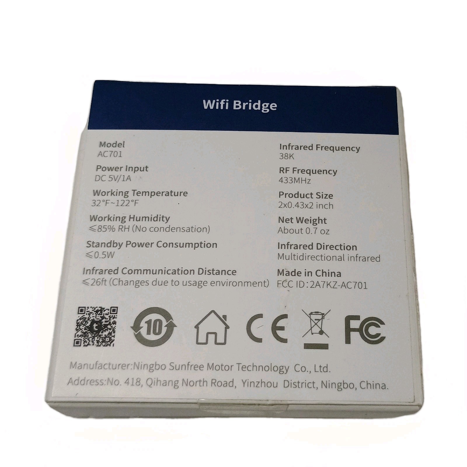 Wifi Bridge AC701 Smart Bridge Connect With Home Automation Hub For Alexa Google