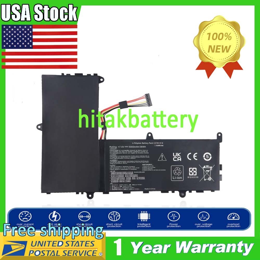 C21N1414 Battery For ASUS EeeBook X205T X205TA X205TA-BING-FD015B C21PQ91 38Wh