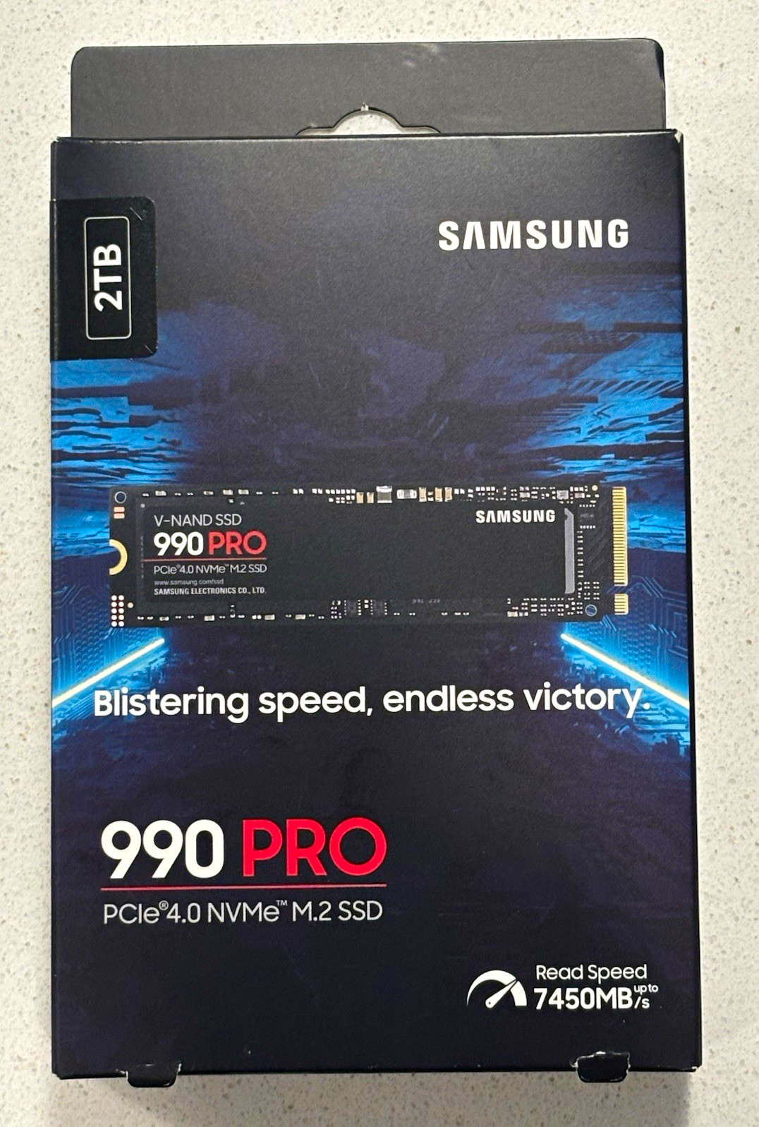 Samsung 990 PRO 2TB PCIe 4.0 NVMe M.2 Internal SSD MZ-V9P2T0B/AM