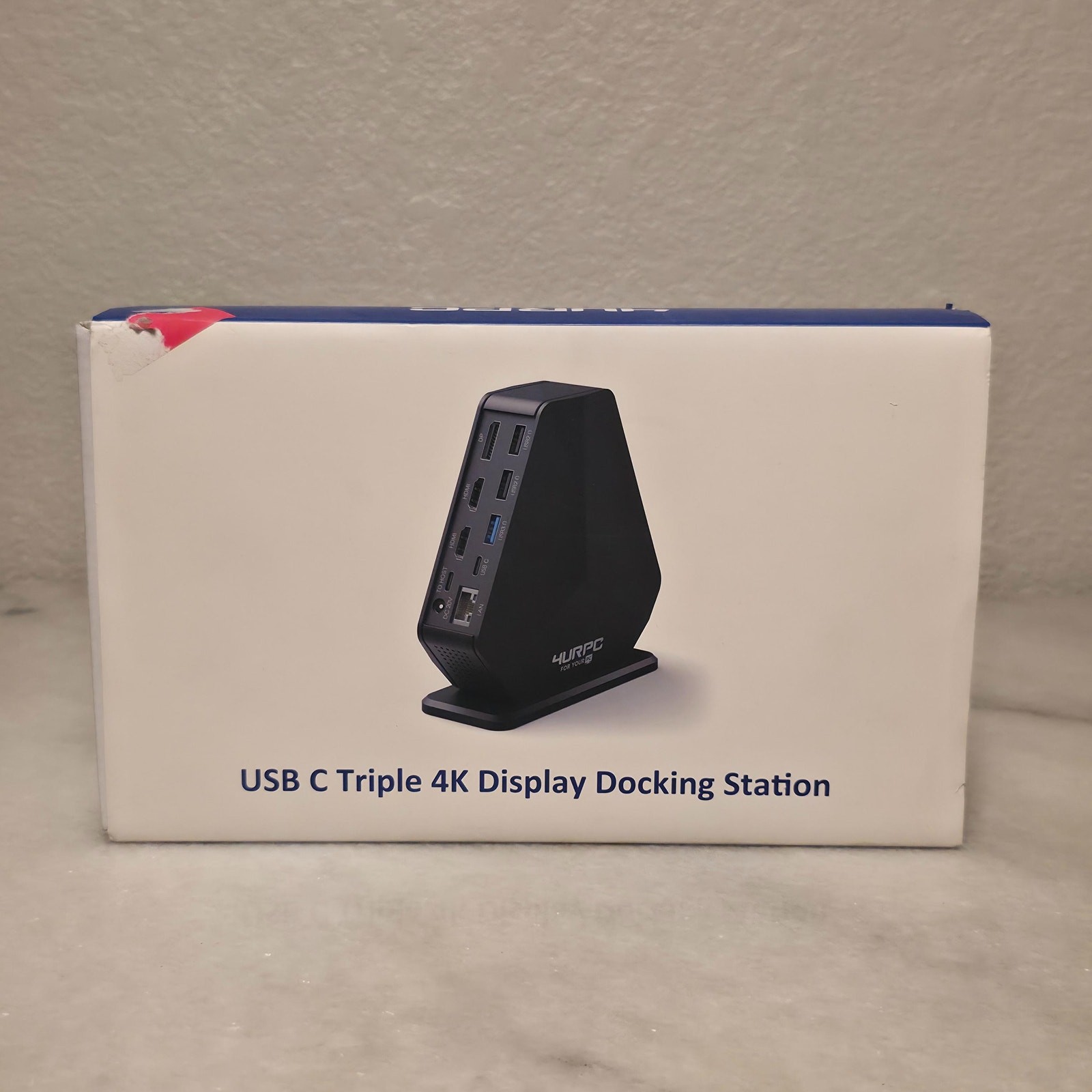 4URPC DS-C02 60W Triple USB-C Driver-Based 4K Display Docking Station for Laptop