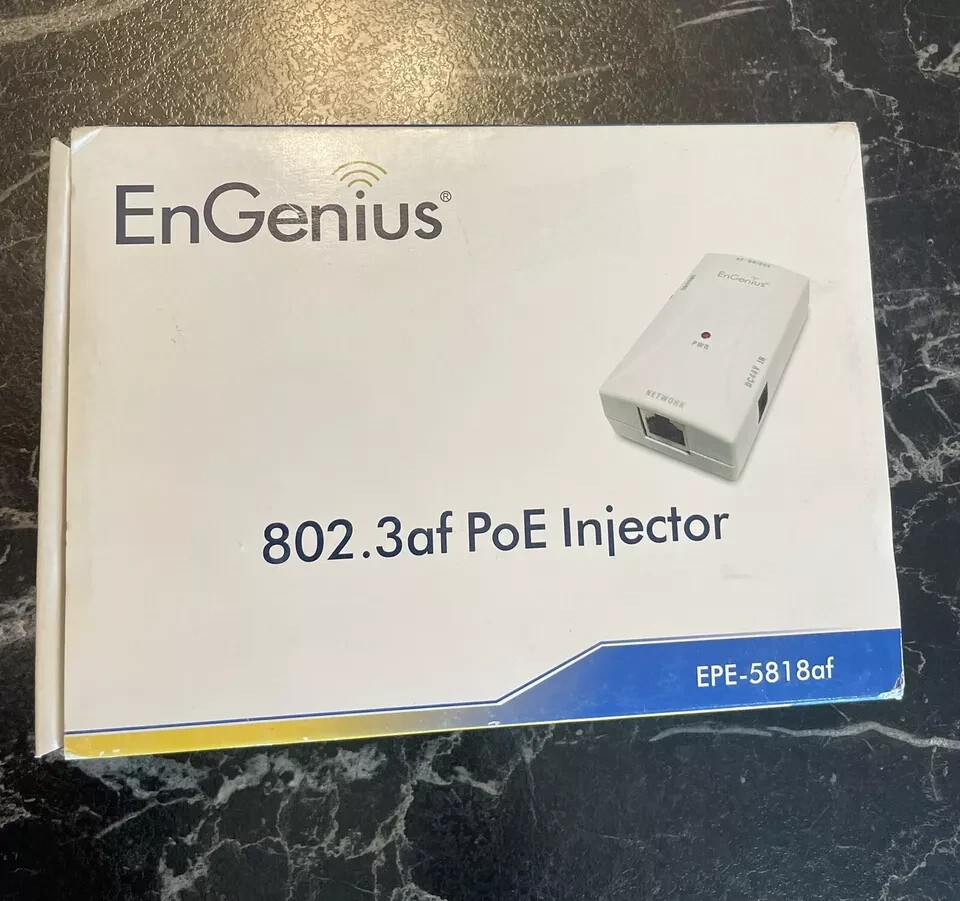 EnGenius 802.3af 48v Gigabit PoE Injector - New Open Box