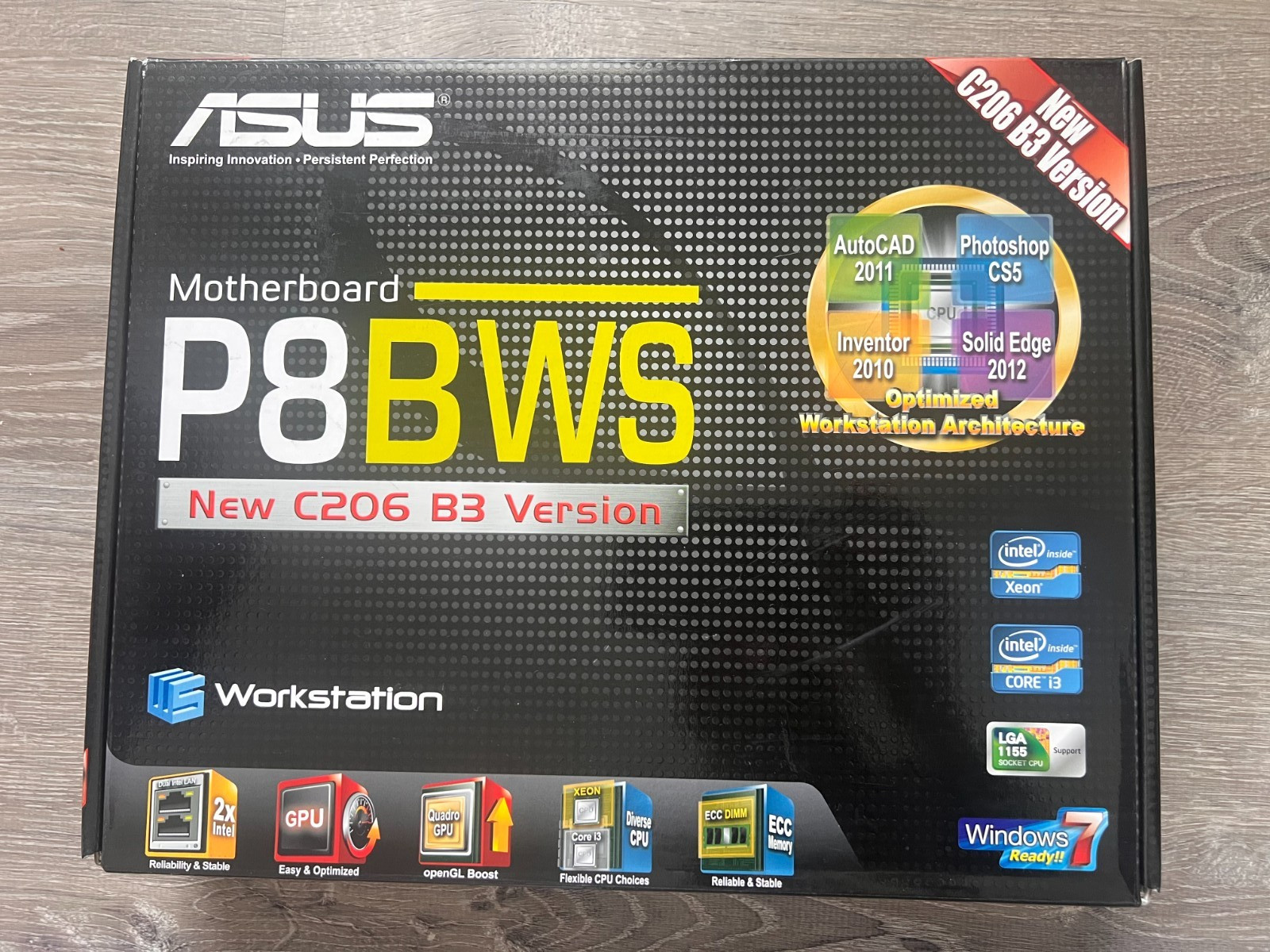 ASUS P8B WS, Intel C206 LGA 1155 Server Workstation ATX Motherboard