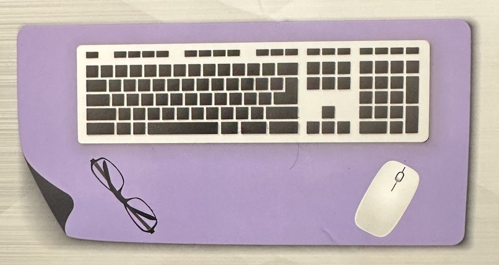 Case Logic Desk Pad 12 In x 28 In Protect Your Desk - Purple Color