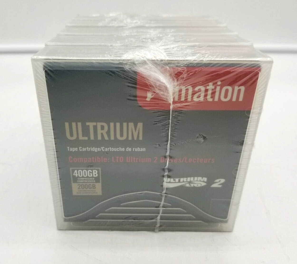 New Imation Ultrium LTO-2/400GB Data Tape Media Cartridge 5 Pack