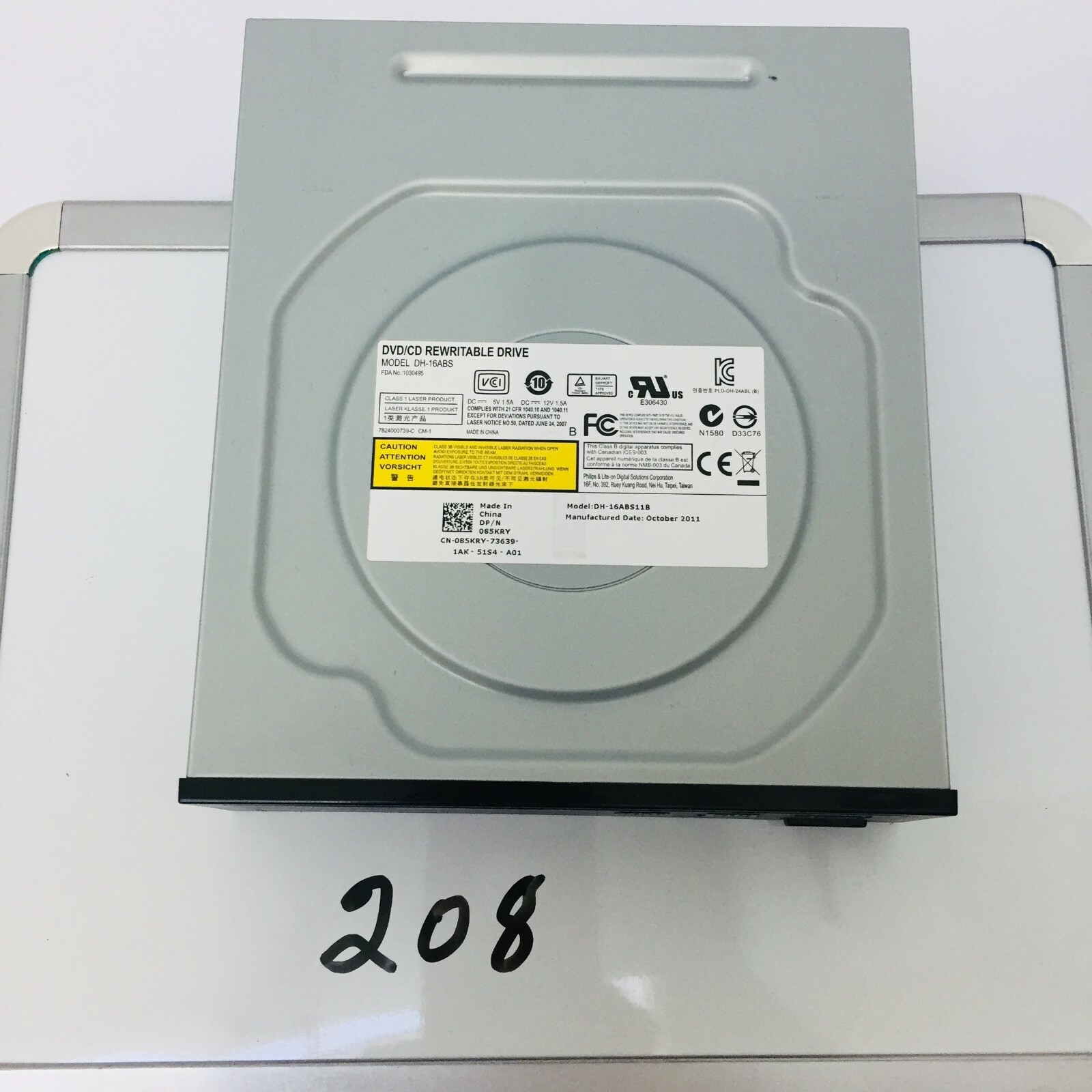 Dell DH-16ABS DVD/CD Rewritable Drive 085KRY-73639 Tested Working 
