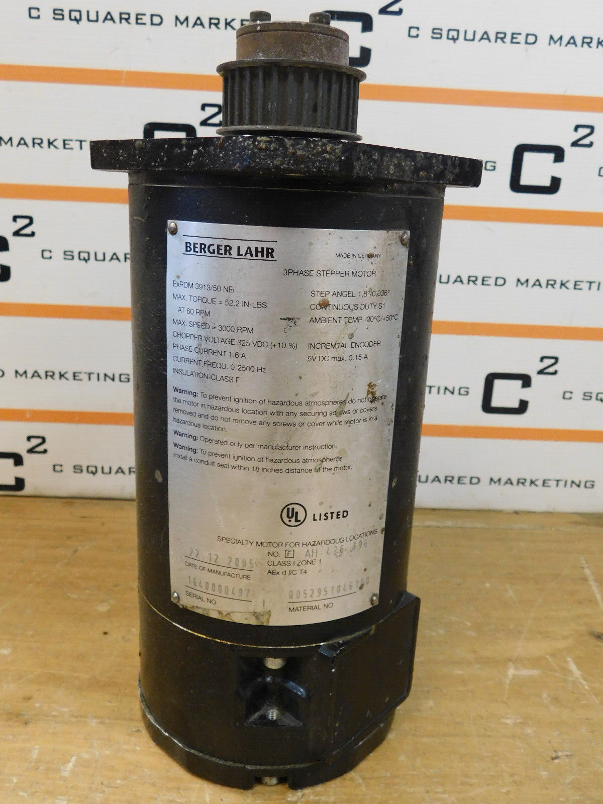Berger Lahr ExDRM3913/50 NEi 3 Phase Stepper Motor used CSQ
