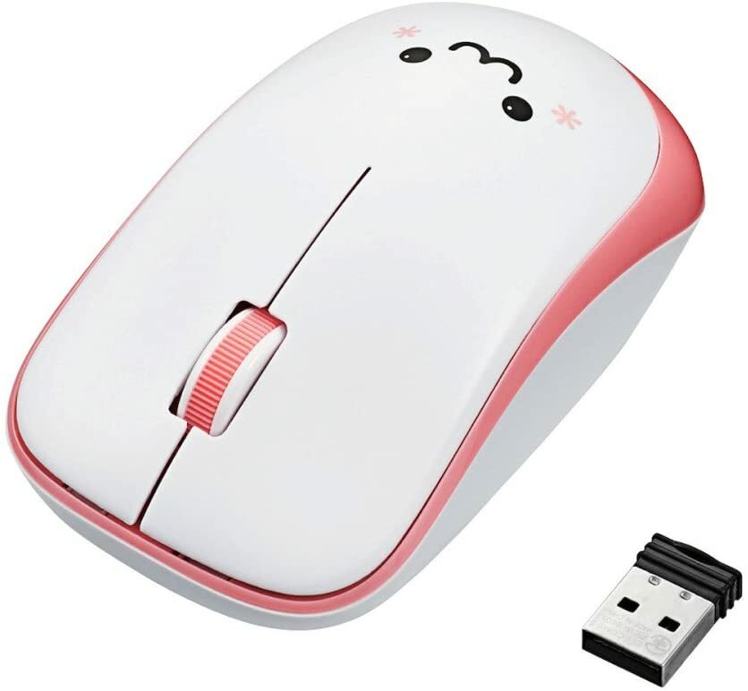 ELECOM Mouse Wireless M size 3 button IR sensor Power saving Pink M-IR07DRPN