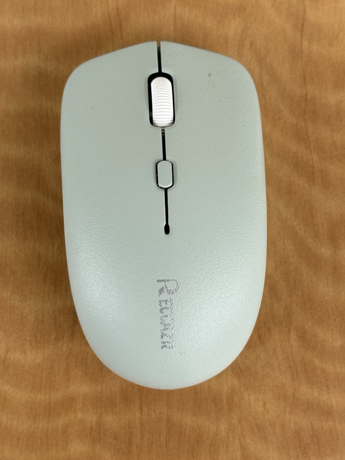 2.4G Wireless Optical Mouse Sage Green USB Receiver Tested NWOB