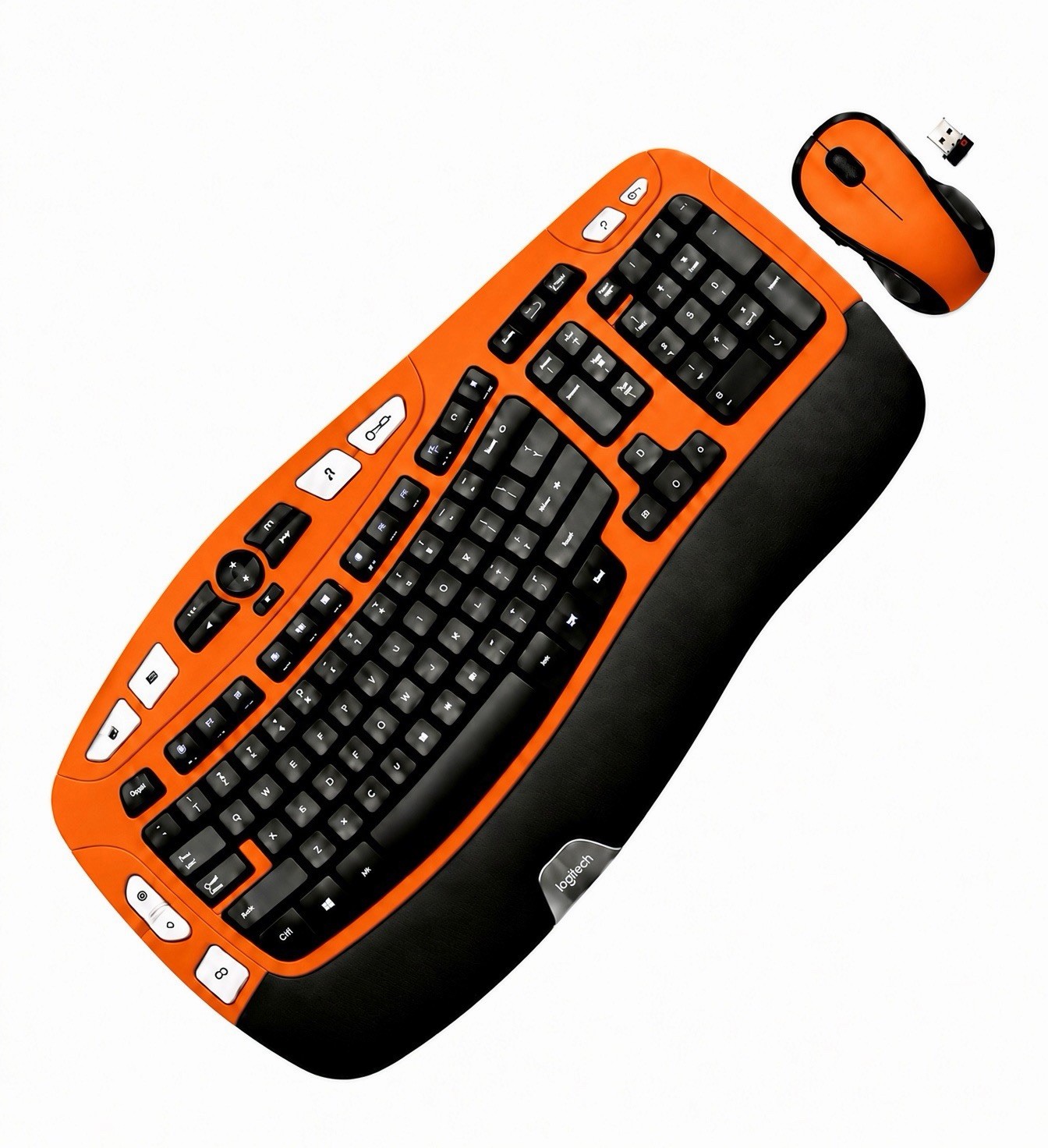 Logitech HORNS MK550 Comfort Wave K350 Custom Wireless Ergonomic Keyboard Combo