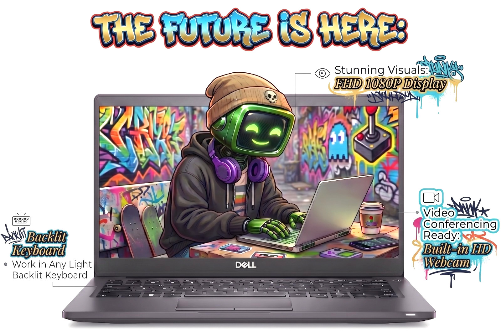 14" FHD Dell Laptop PC: Quad Core Intel i7 up to 4.80GHz 16GB RAM - 512GB NVME