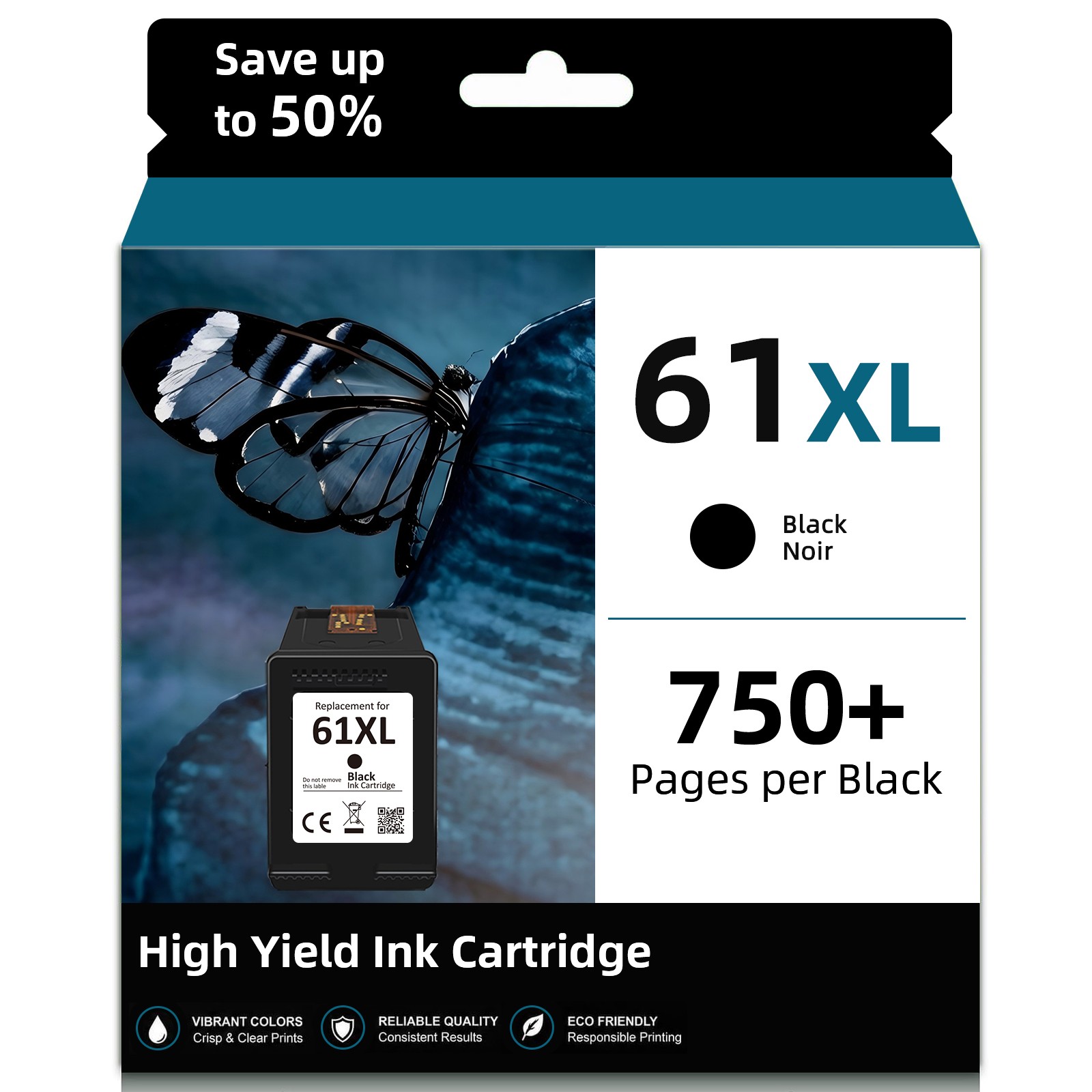 61XL Ink Cartridges Printer for HP 61 XL Deskjet 3054 3510 3511 3051A 3052A 3056