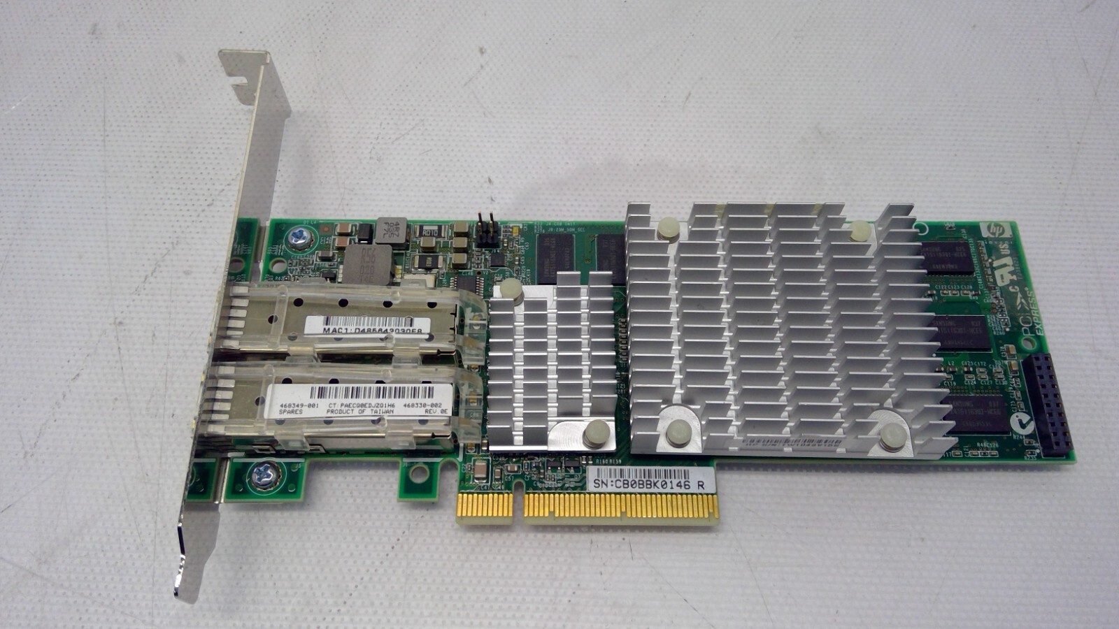HP NC522SFP Dual Port 10Gb Ethernet SFP+ PCIe Server Adapter 468349-001 