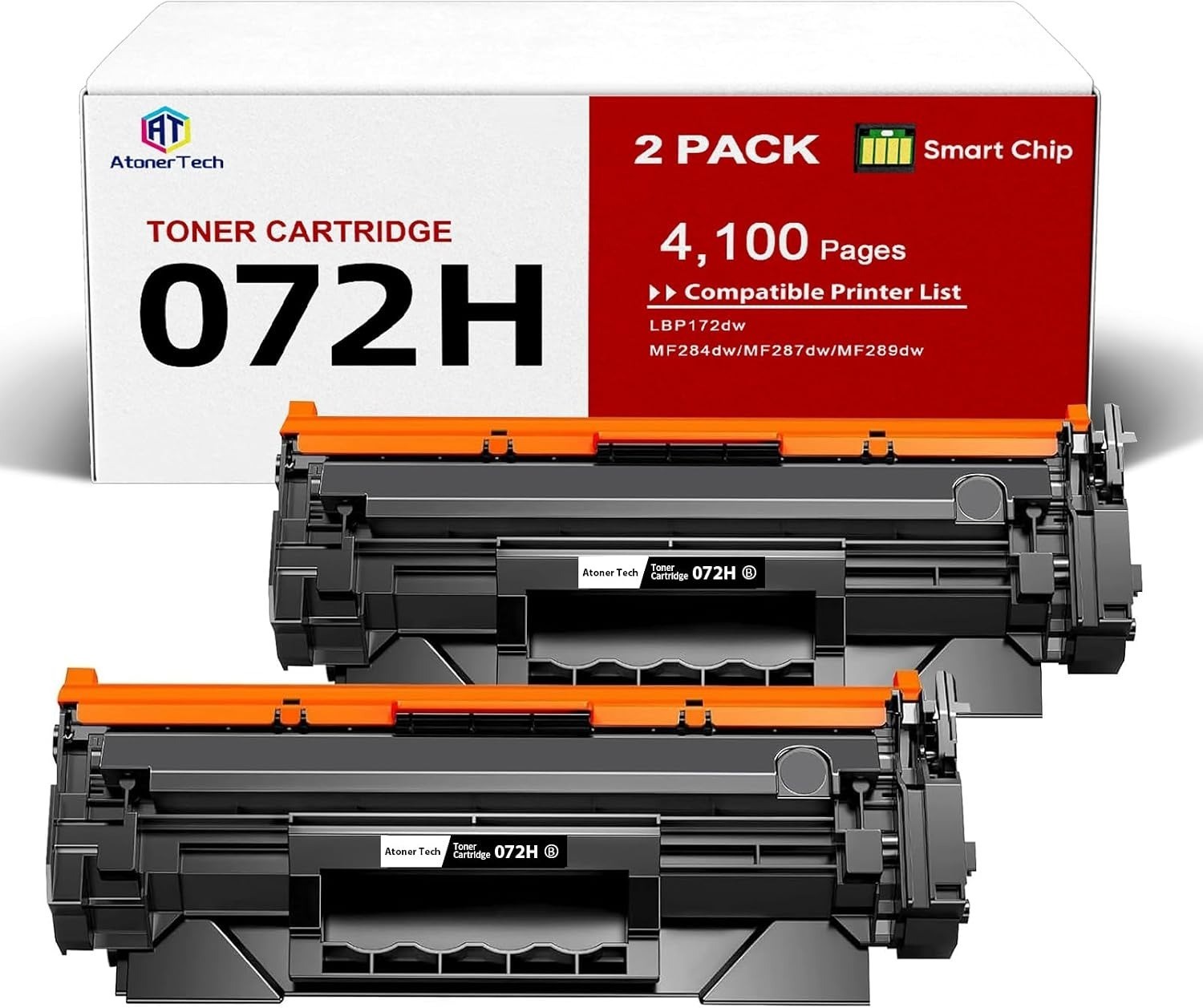 072H Toner Cartridge Replacement for Canon 072 072H Black High-Yield (2-Pack)