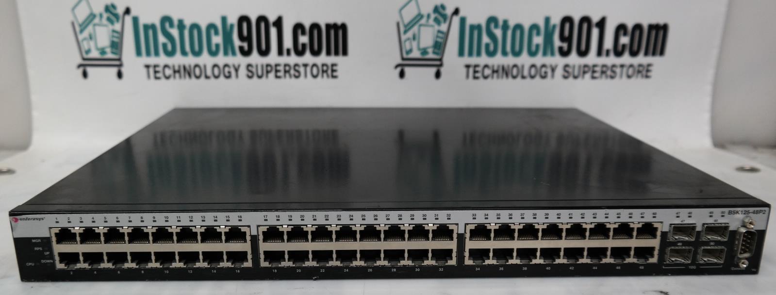 Enterasys B-Series B5 B5K125-48P2 48-Ports External Switch Used with Power cord