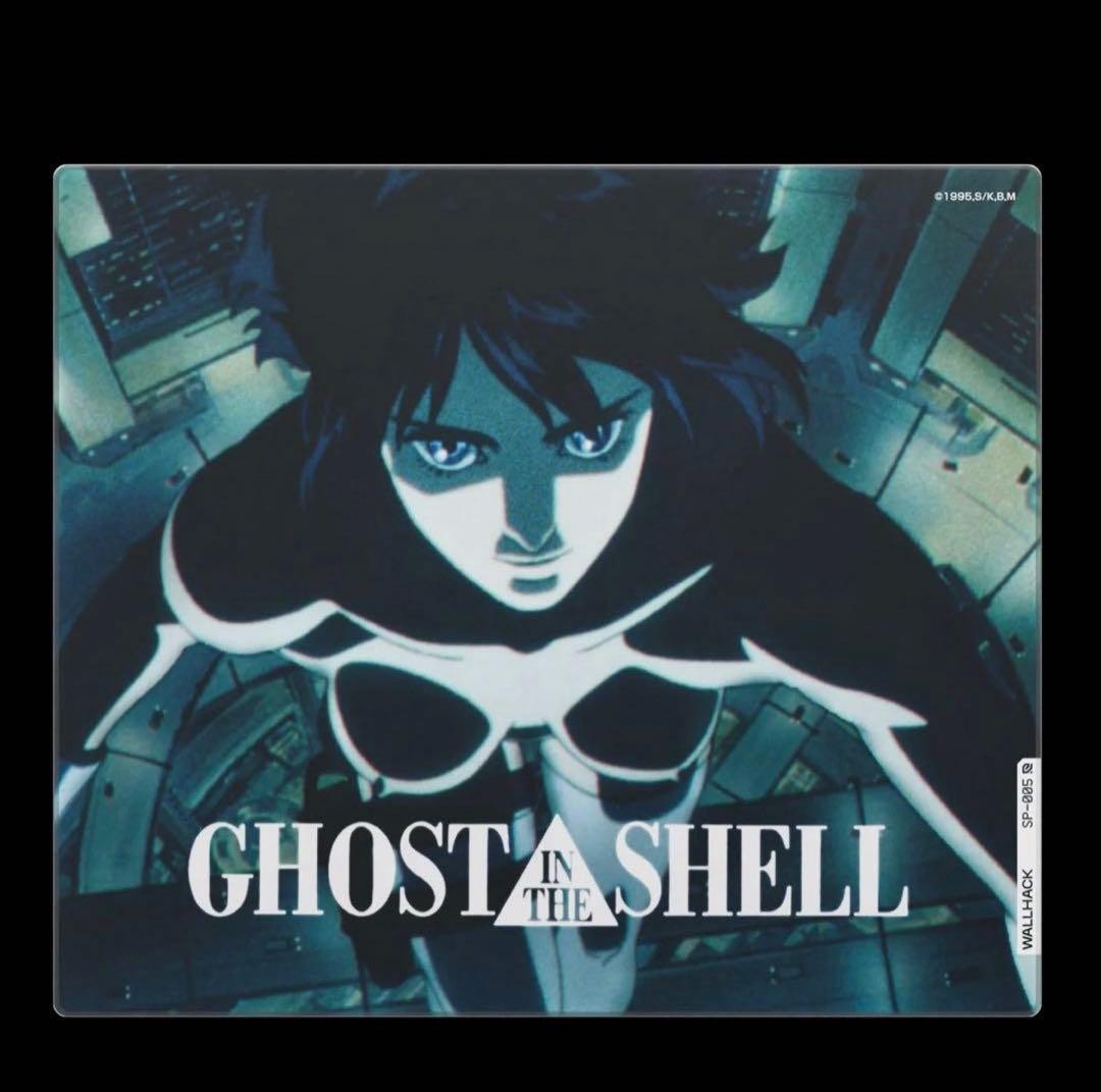 Wallhack SP-005 Gaming Glass Mouse Pad Large Black Ghost in the Shell
