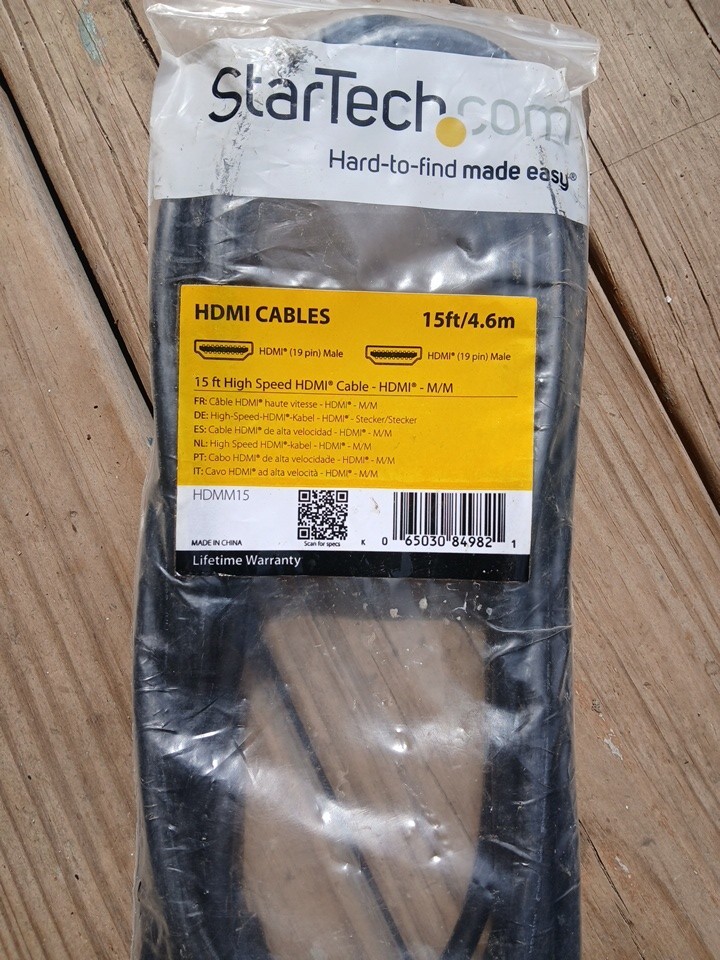 NEW HDMM15 StarTech 15ft High Speed HDMI Cable  HDMI - M/M