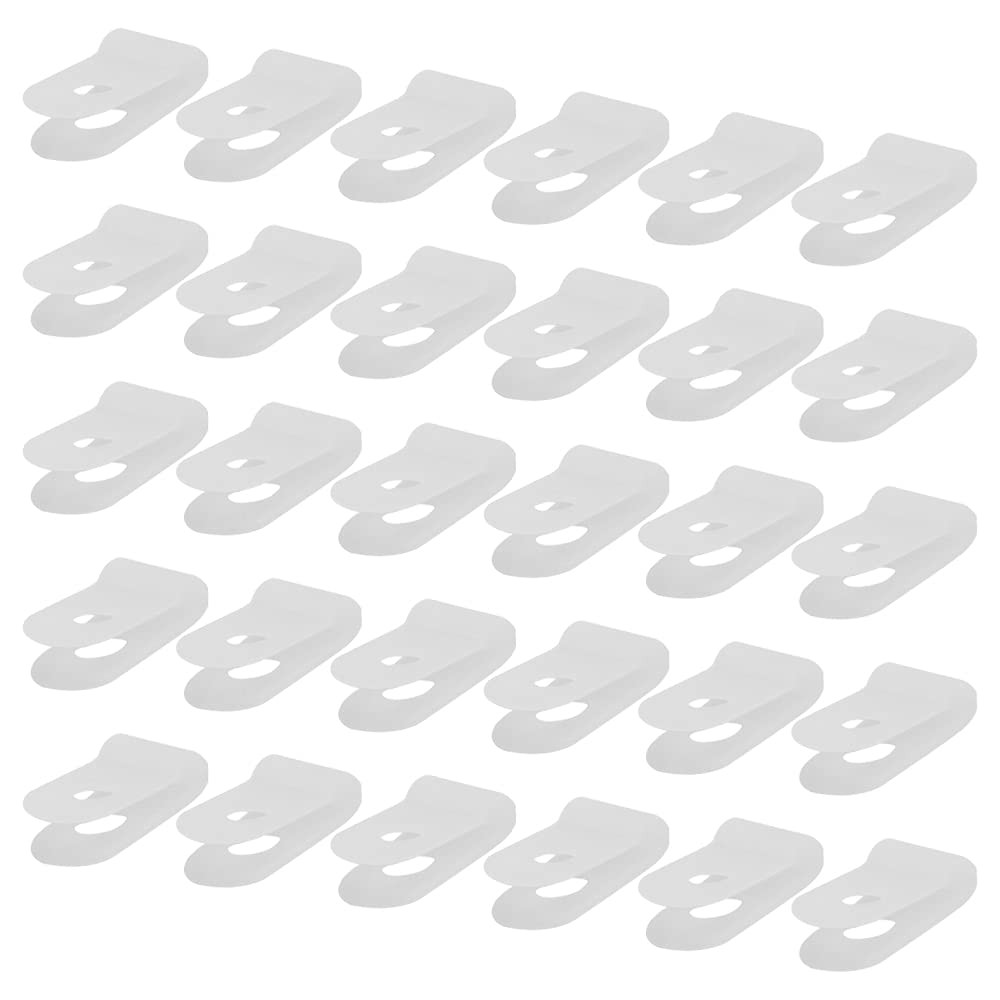 White Nylon RType Wire Cable Clamps 1/8" 3.2mm Bulk 400Pack Box