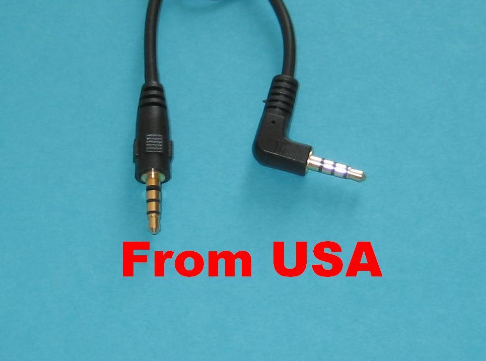 4 Lot 3.5mm 1/8" Right Angle Male Stereo Audio Cable 12" 12 inch 1 ft From USA