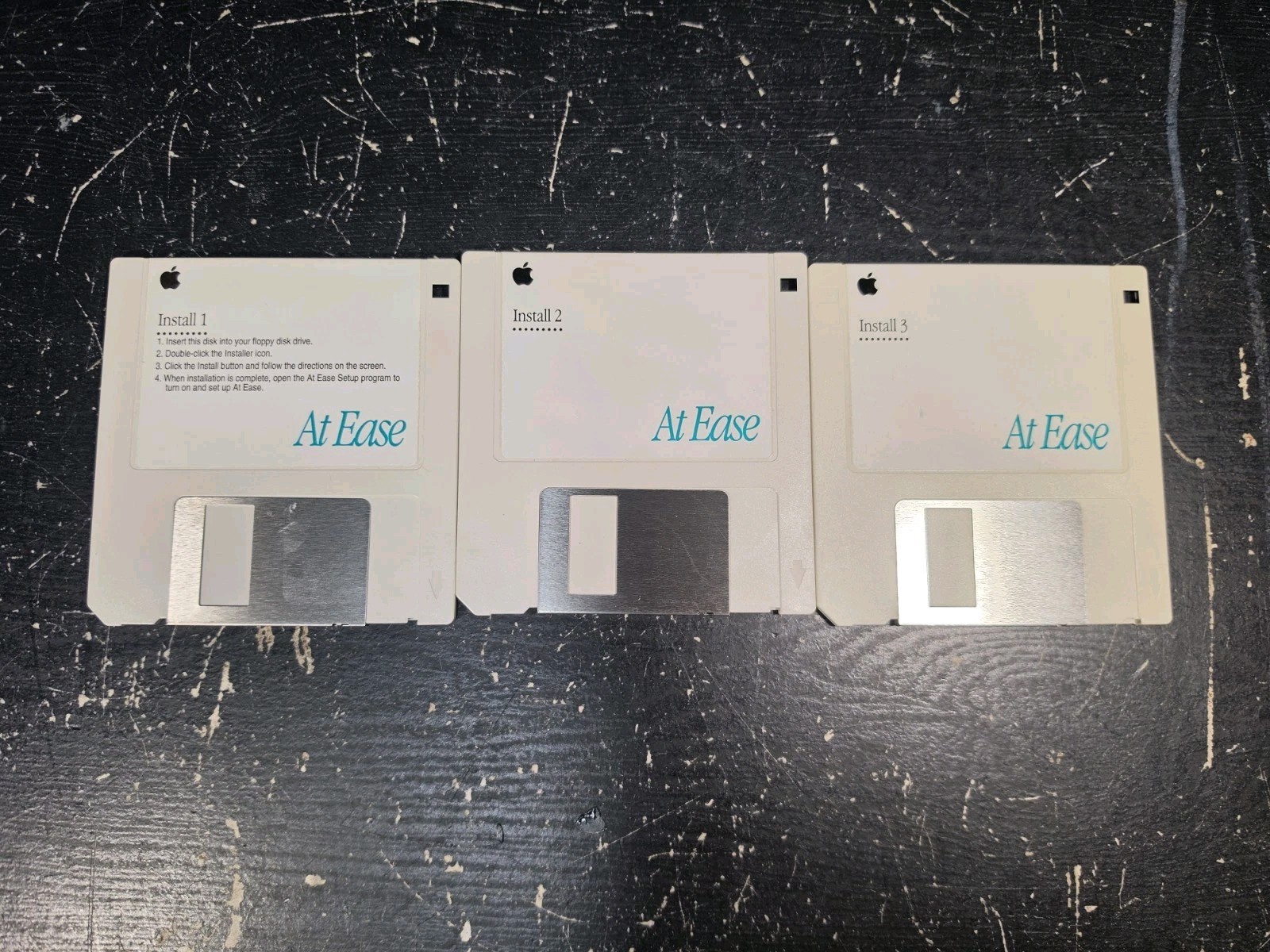 Vintage 1993 Apple Macintosh At Ease Desktop Utility Interface Ver 2.0.3 Floppy