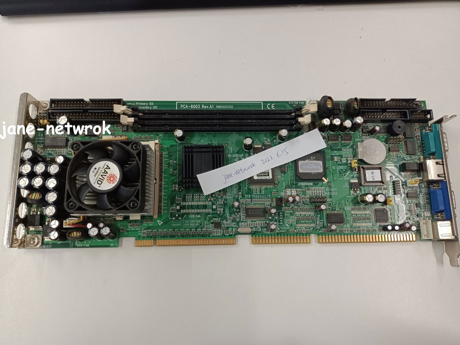 Actual Stock 1PCS USED PCA-6003 A1 PCA-6003VE with CPU and fan #j1688