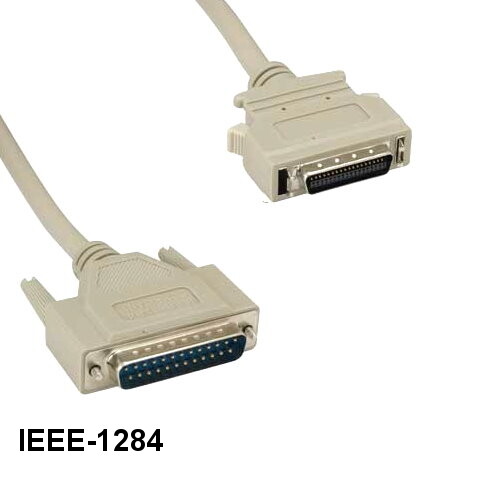 KNTK 10' IEEE-1284 DB25 to Mini CN36 Cable Bi-Directional Printer Data HPCN36