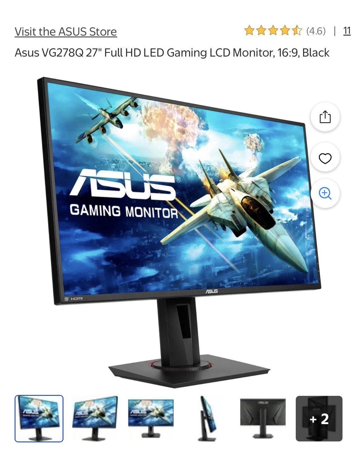 ASUS 27” Monitor (2023) – Full HD – Excellent Condition – Moving Sale