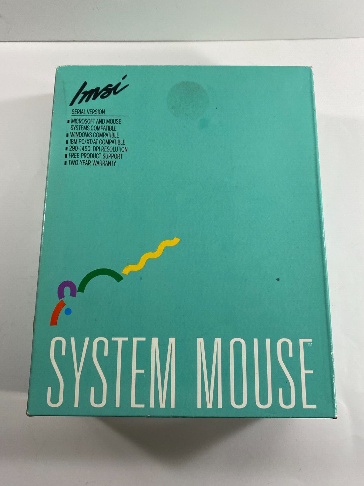 VIntage Imsi 3 Button System Mouse Open Box Seriel Connector Windows Computer