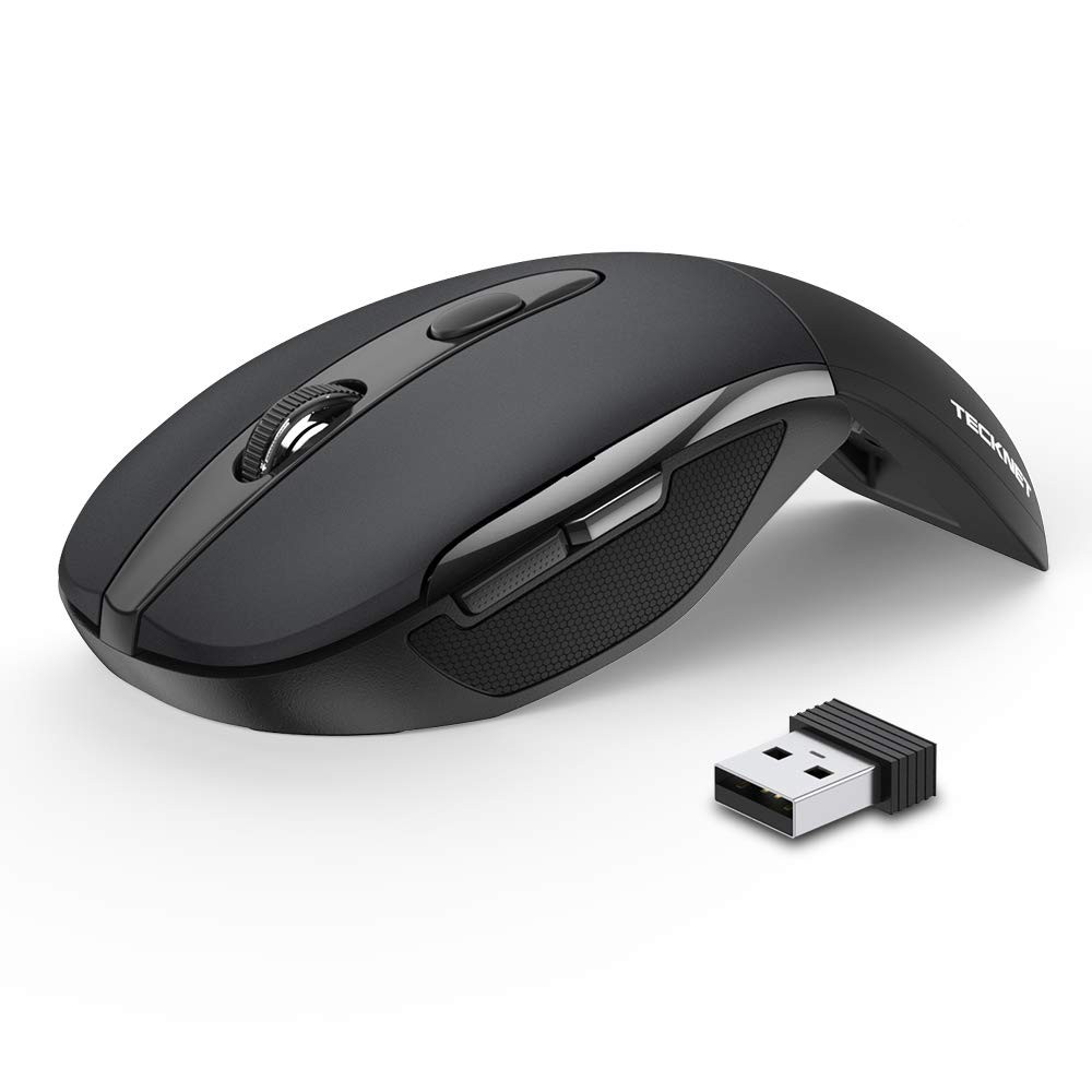 Folding Wireless Mouse, 2.4G Travel Mouse, 3 Adjustable DPI