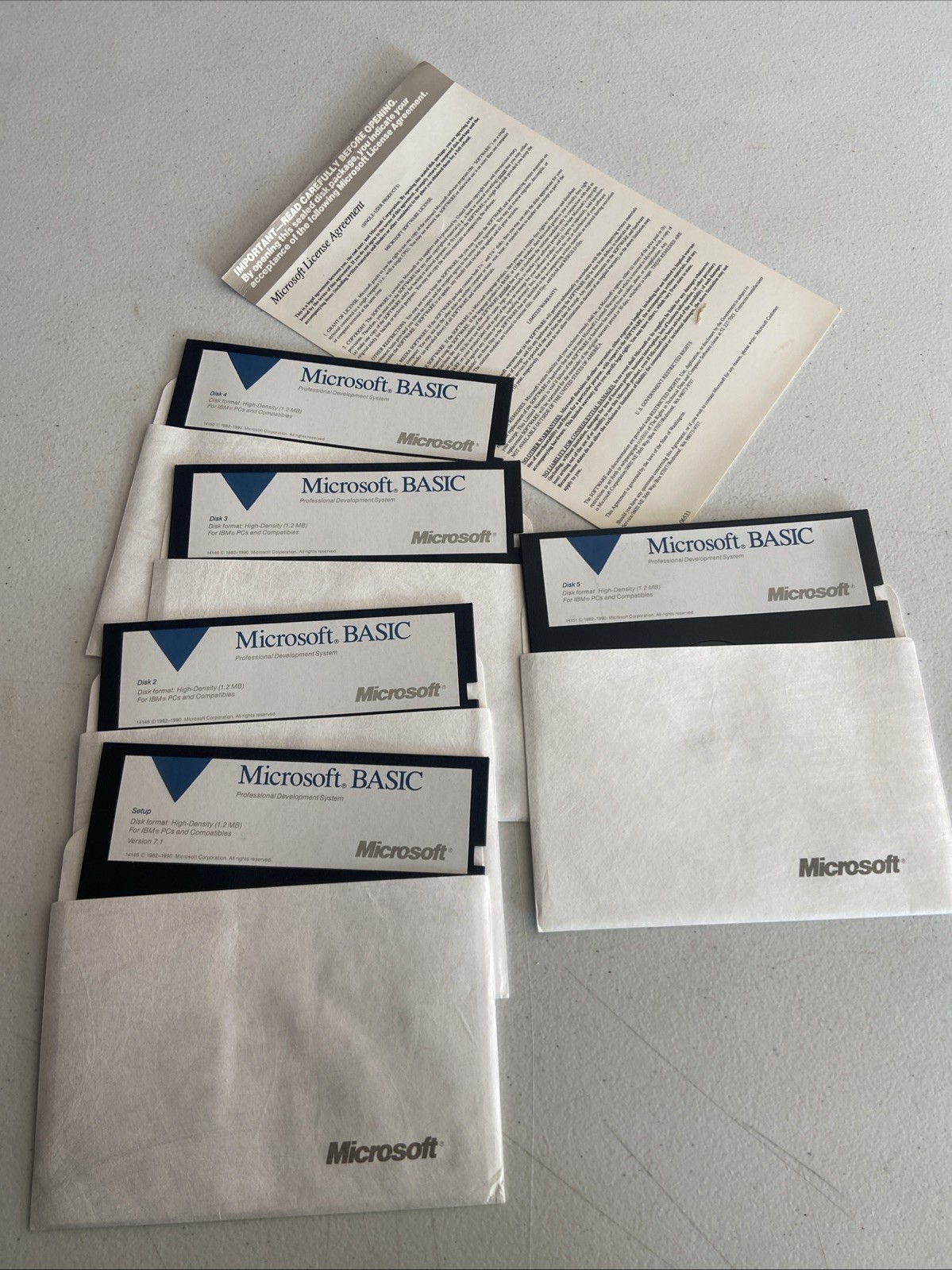 Vtg Microsoft Works 5.25” Floppy Disk Lot IBM PC Software Untested
