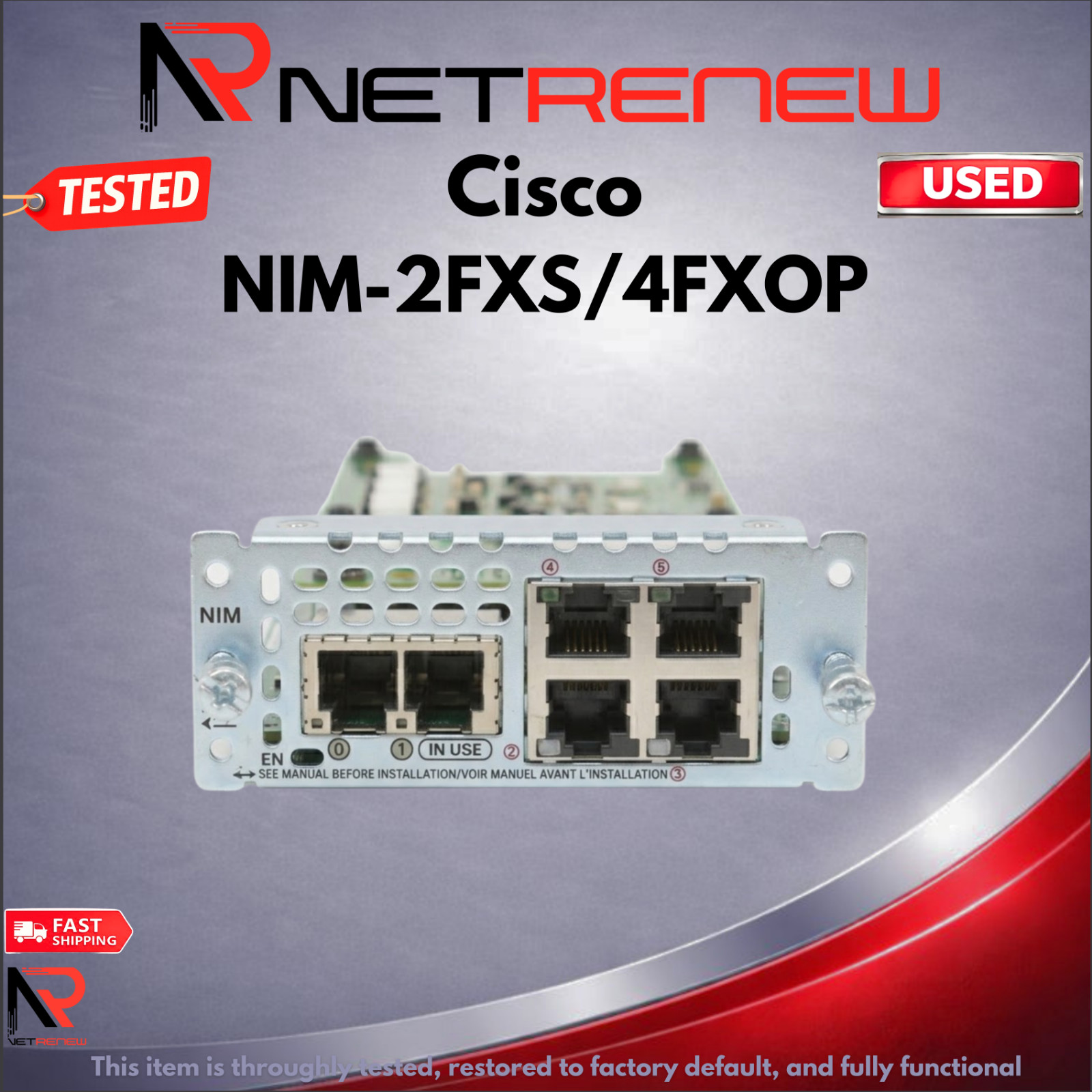 Cisco NIM-2FXS/4FXOP  Network Interface Module