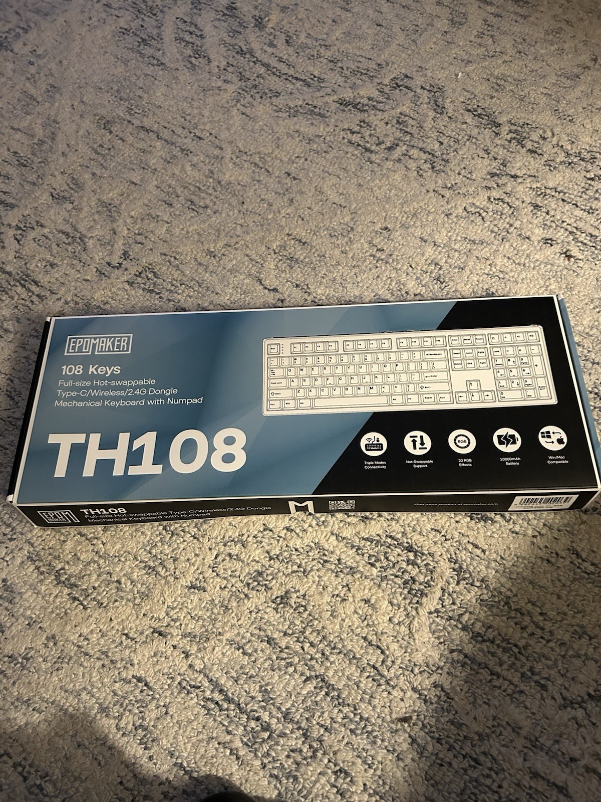 EpoMaker TH108 108 Key Full Hot-Swappable Tri-Mode Mechanical Keyboard