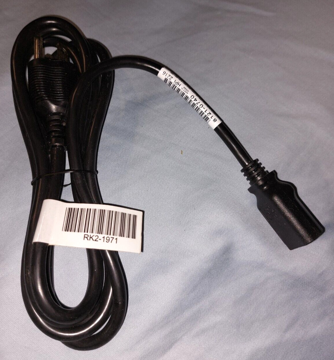 NEW HP 6ft Standard 3-Prong Printer / Computer Power Cord - 8121-0740 / RK2-1971