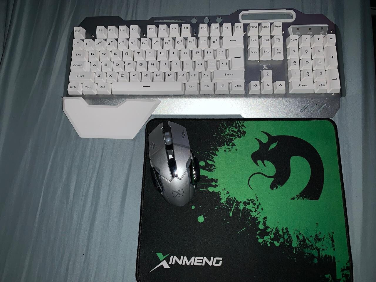 2.4Ghz Wireless Gaming Keyboard and Mouse Combo Rainbow Backlit Full Key Black