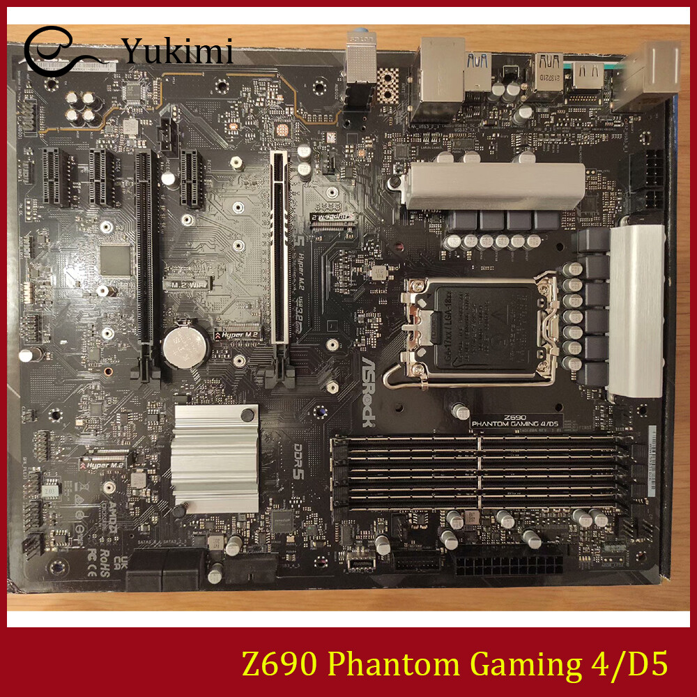 FOR ASROCK Z690 Phantom Gaming 4/D5 LGA1700 DDR5 HDMI 2.1 192GB Motherboard Test