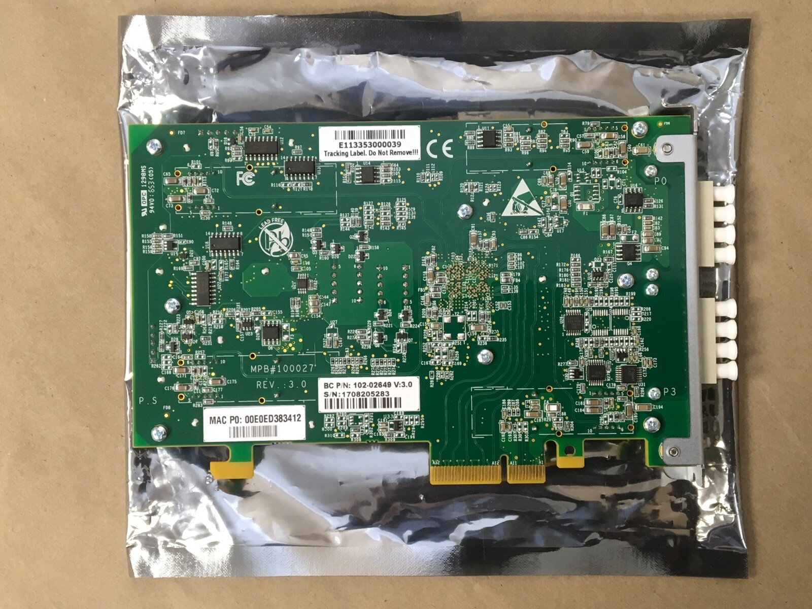 Symantec Blue Coat Quad Gigabit Expansion Module NIC-S200-4XGIGE-PT-FIBER ✅ ✅ ✅