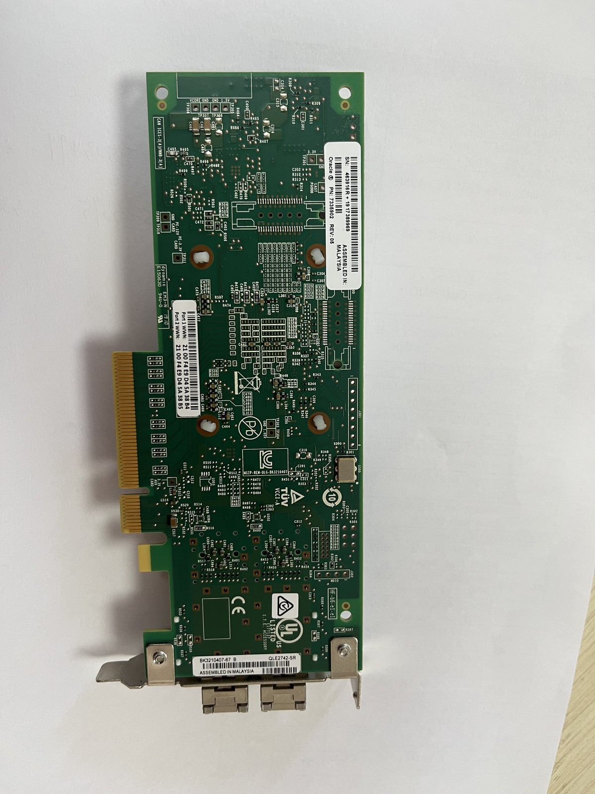 Oracle 7335902  QLogic Dual Port 32Gbps Fibre HBA