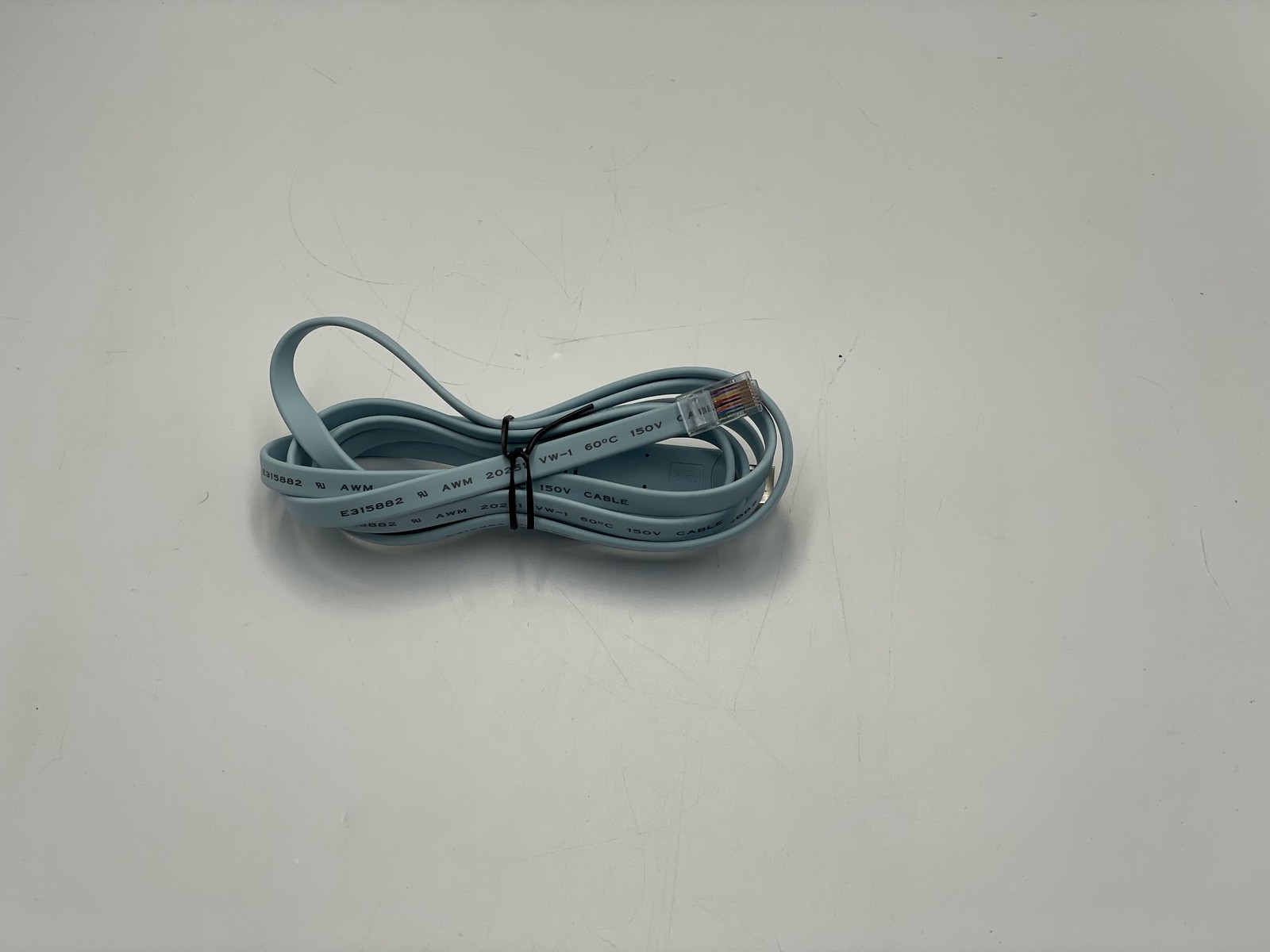 QVS USB (Type-A) Male to RJ-45 Male Cisco RS232 Serial Rollover Cable Blue - 6ft