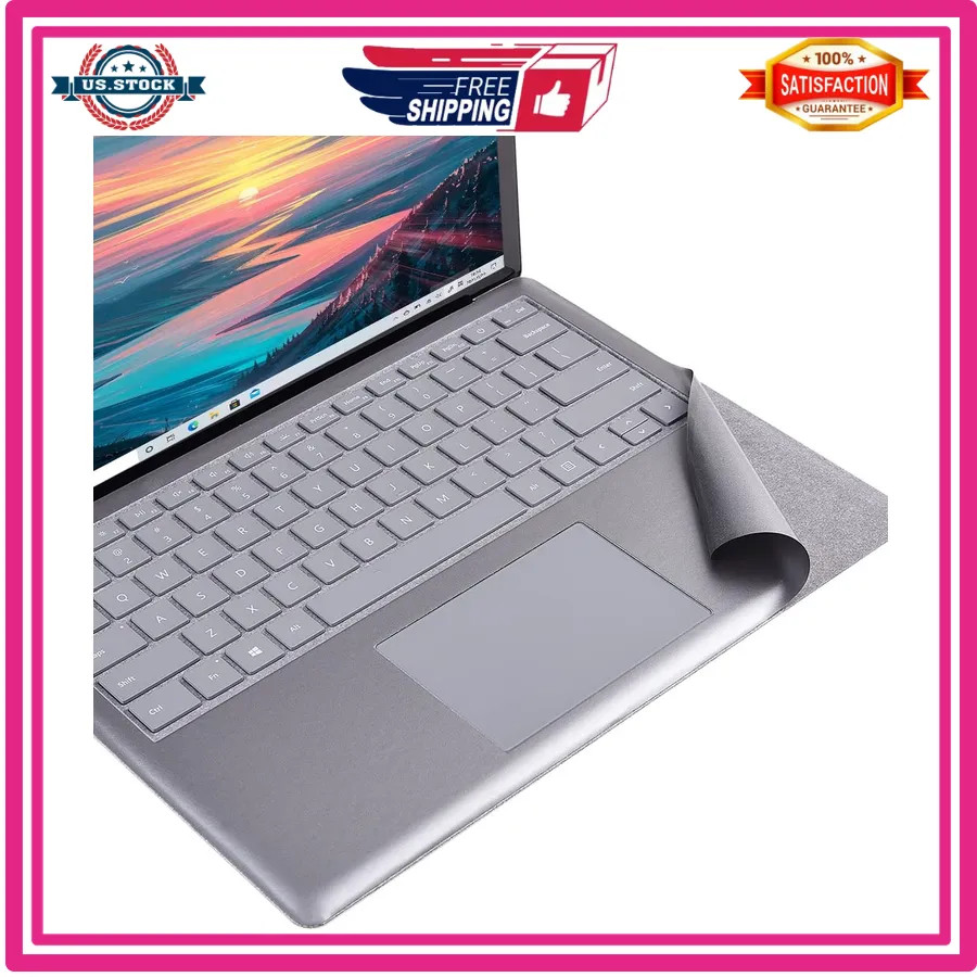 Palm Rest Protector for Microsoft Surface Laptop 1 2 13.5 Inch Opaque Grey Decal