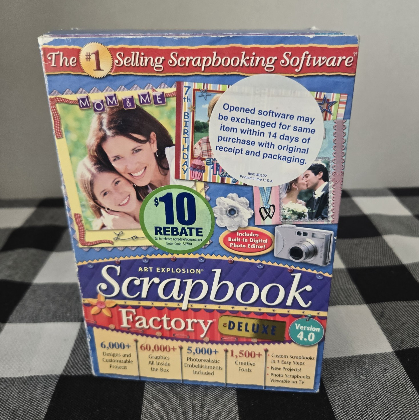 Art Explosion Scrapbook Factory Deluxe Version 4.0 Software Computer Photo Edit