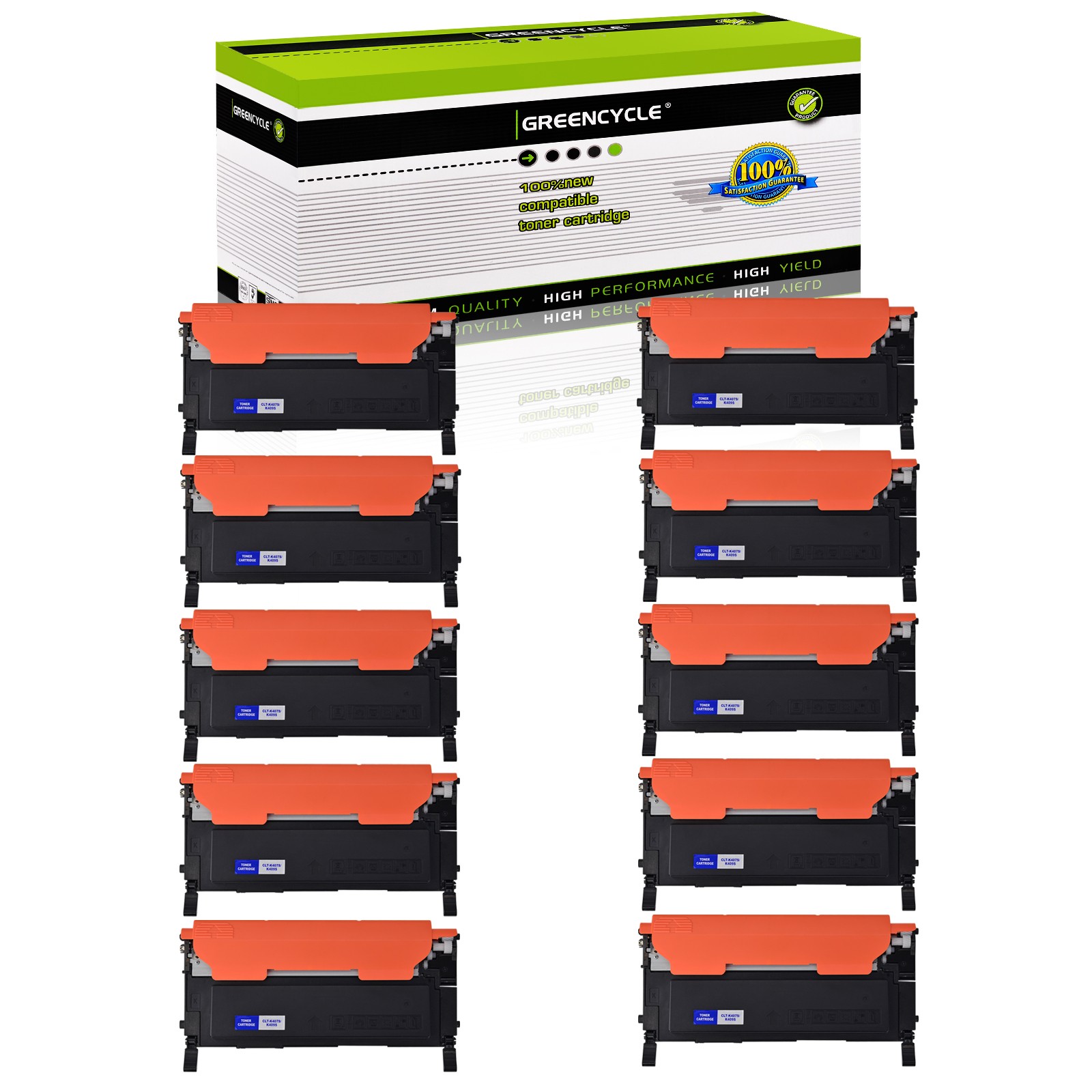 10PK Black CLT-409S TONER For Samsung Color CLP-315W CLX-3175FW CLP-310 CLP-310n