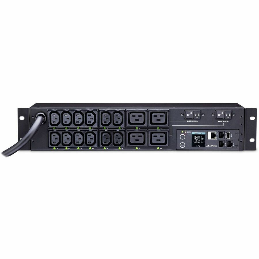 CyberPower PDU41008 16 Outlet PDU - Switched - NEMA L6-30P Rack Mount