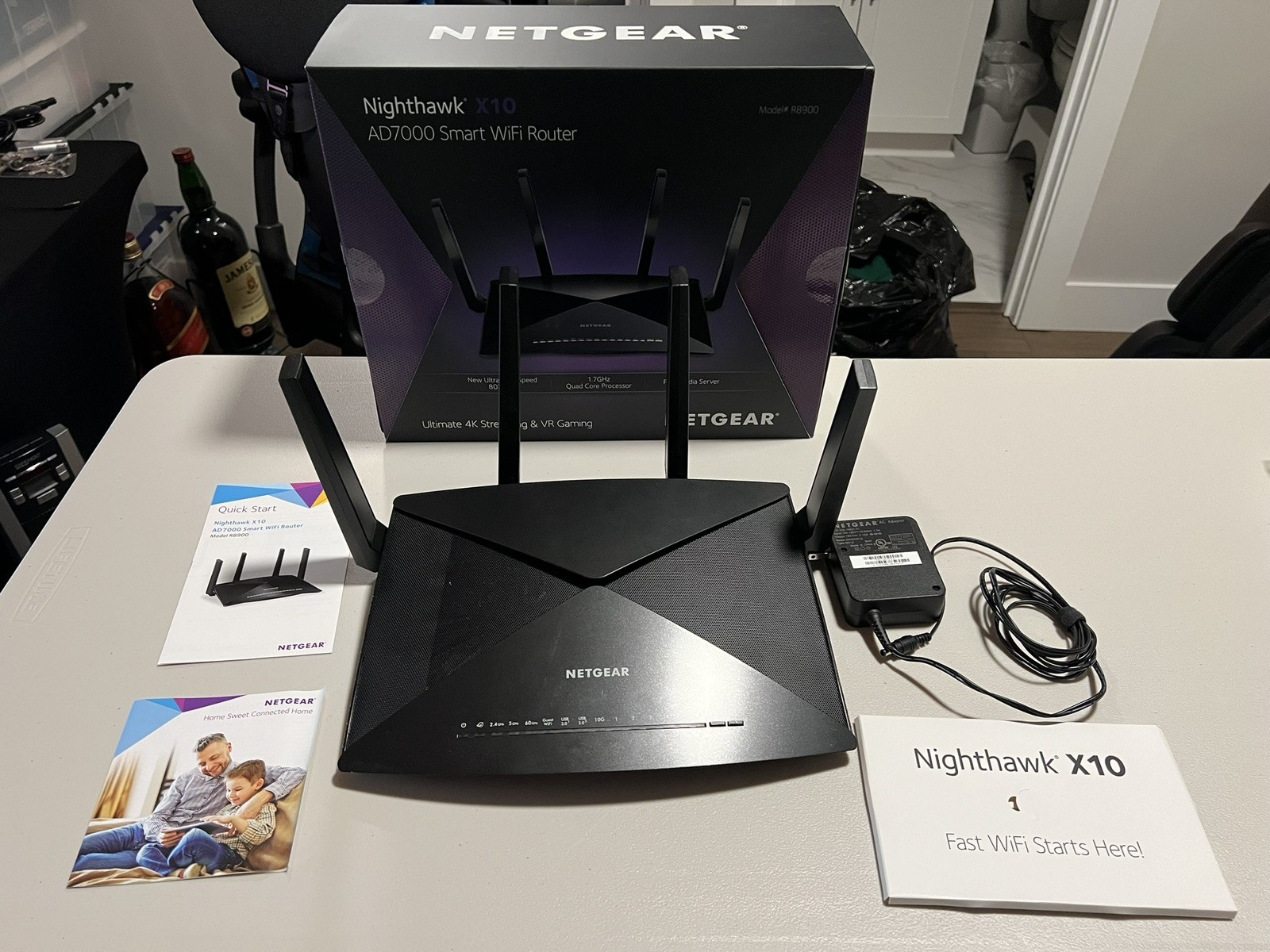 NETGEAR Nighthawk X10 AD7000 Wireless AD Router (R8900-100NAS)