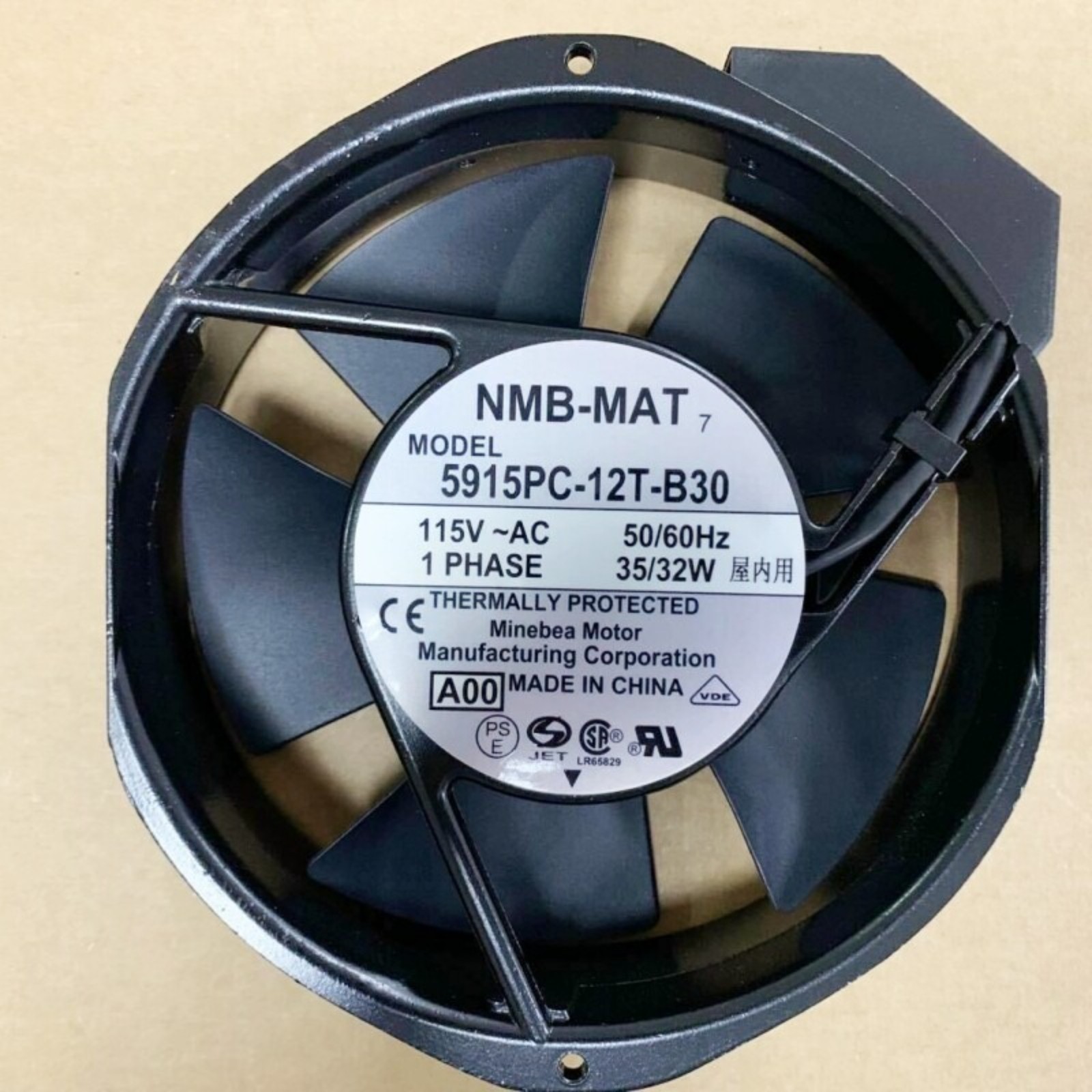 2PCS For NEW 5915PC-12T-B30 NMB-MAT 115V 50/60Hz 35/32W 5915PC-12T-B30-A00 Fan