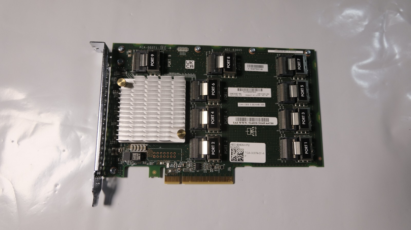 HP 876907-001 28-Port SAS 12Gb/s Expander AEC-83605/HP2 #13 B-12-#B-21 & #C-9