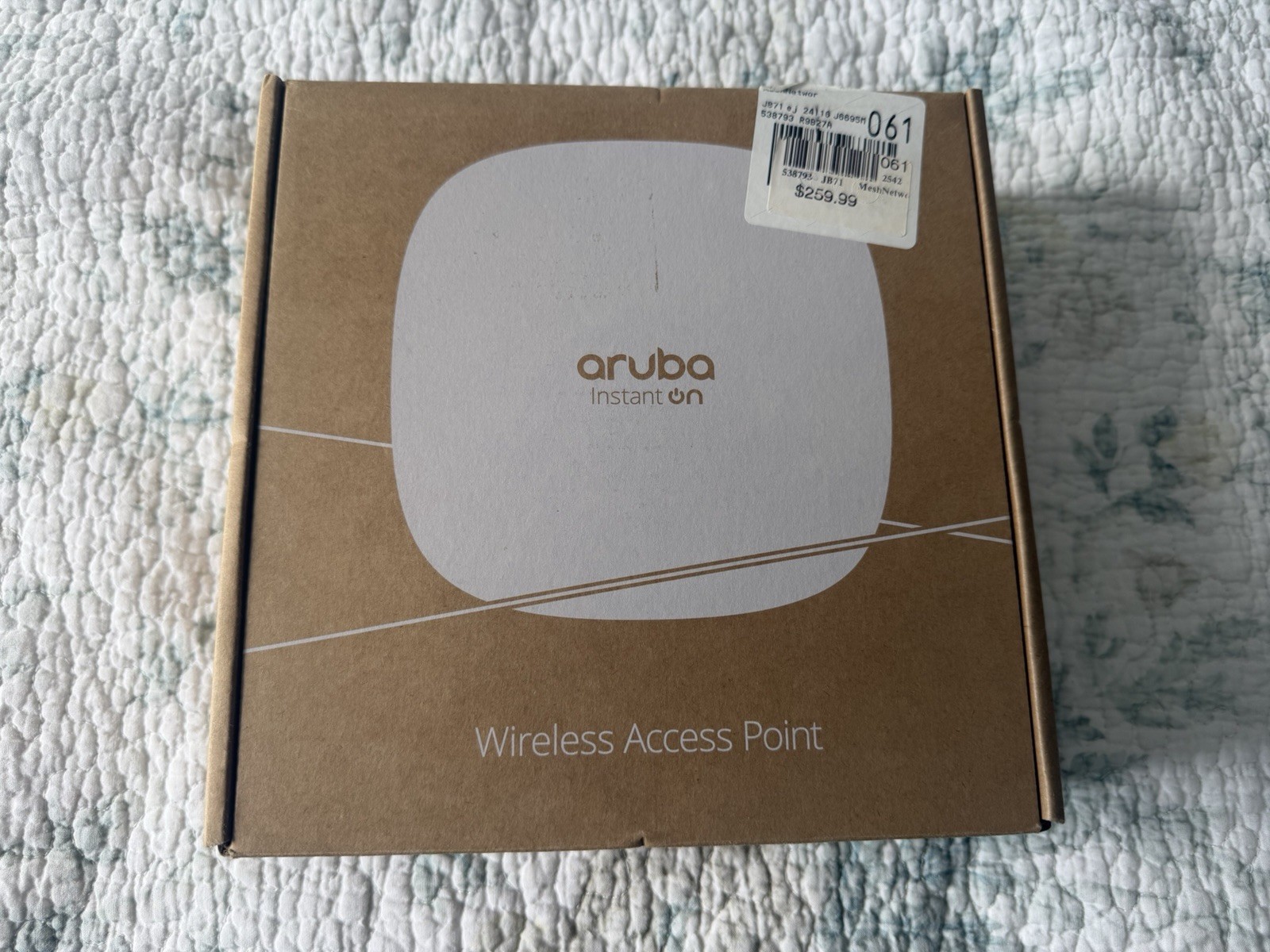 Hpe Networking Instant On Access Point Ap25 4x4 Wifi 6 No accessories
