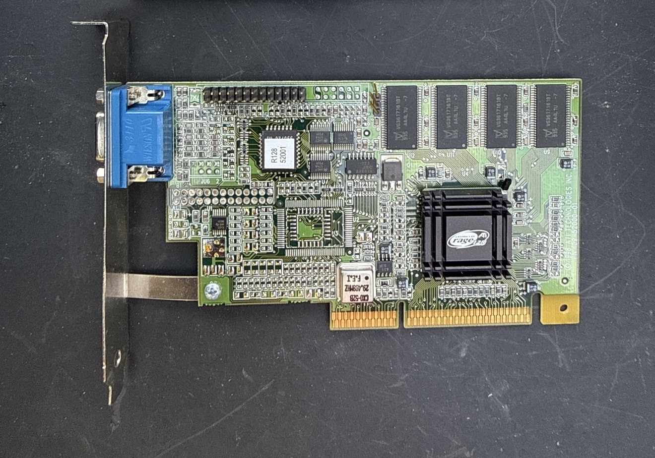ATI Rage 128 8MB AGP VGA Video Card 109-52000-01 Untested For Parts